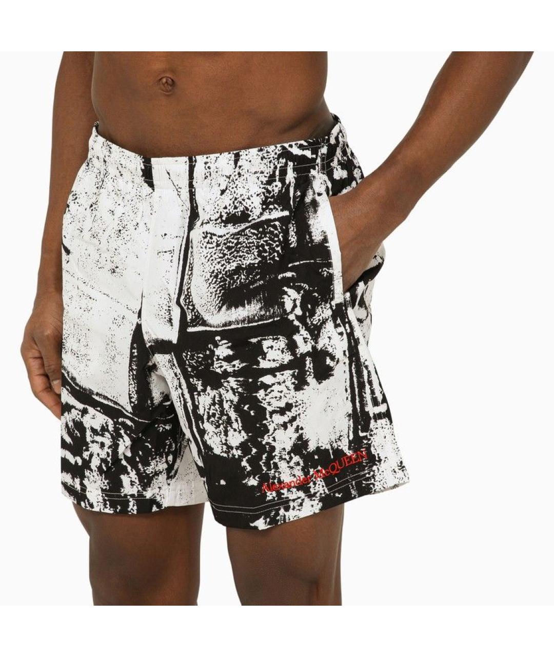 ALEXANDER MCQUEEN Мульти полиэстеровые шорты, фото 5