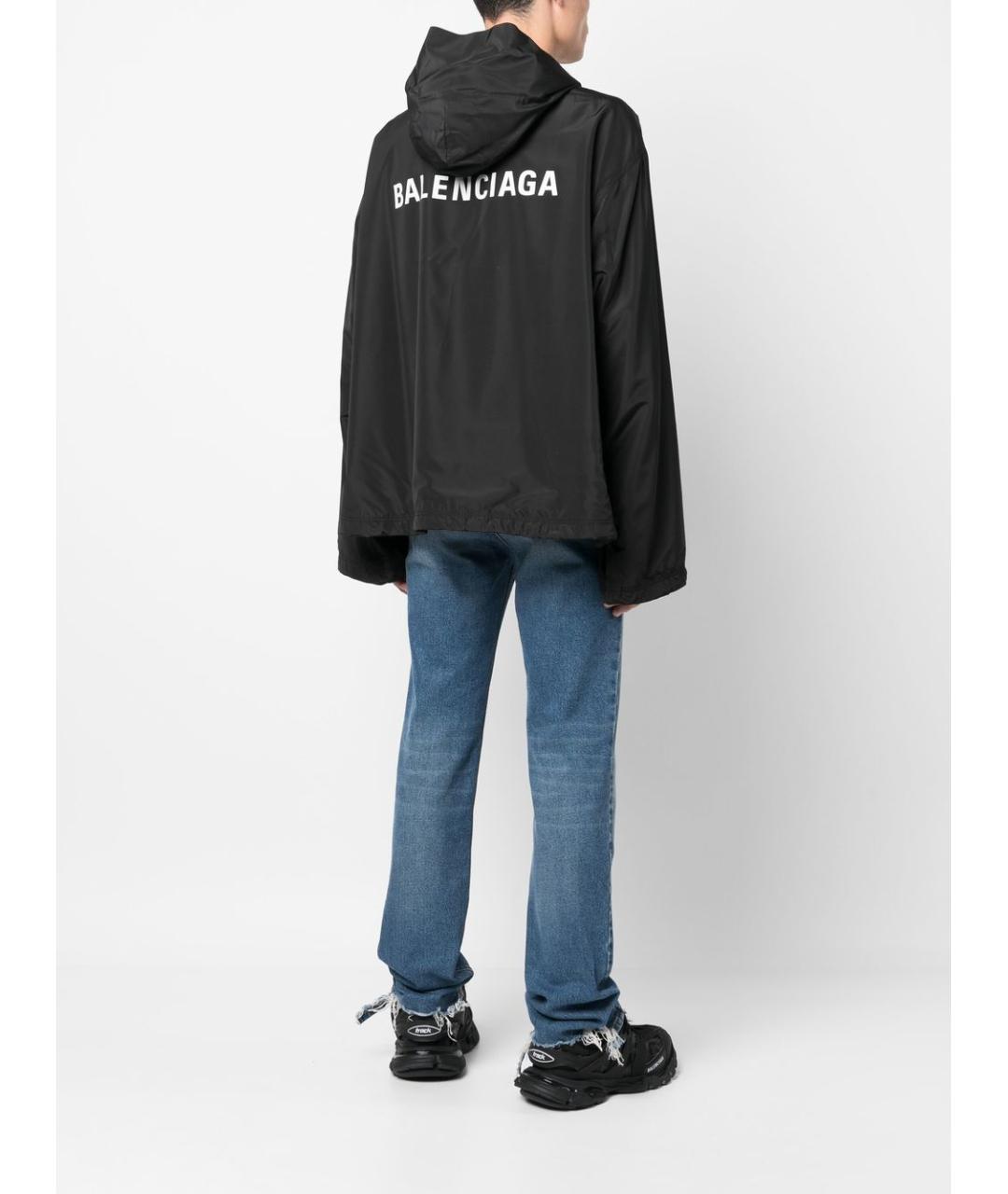 BALENCIAGA Черная полиэстеровая куртка, фото 2