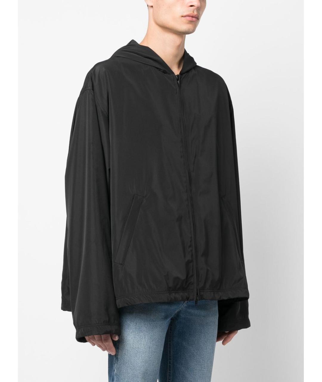 BALENCIAGA Черная полиэстеровая куртка, фото 5