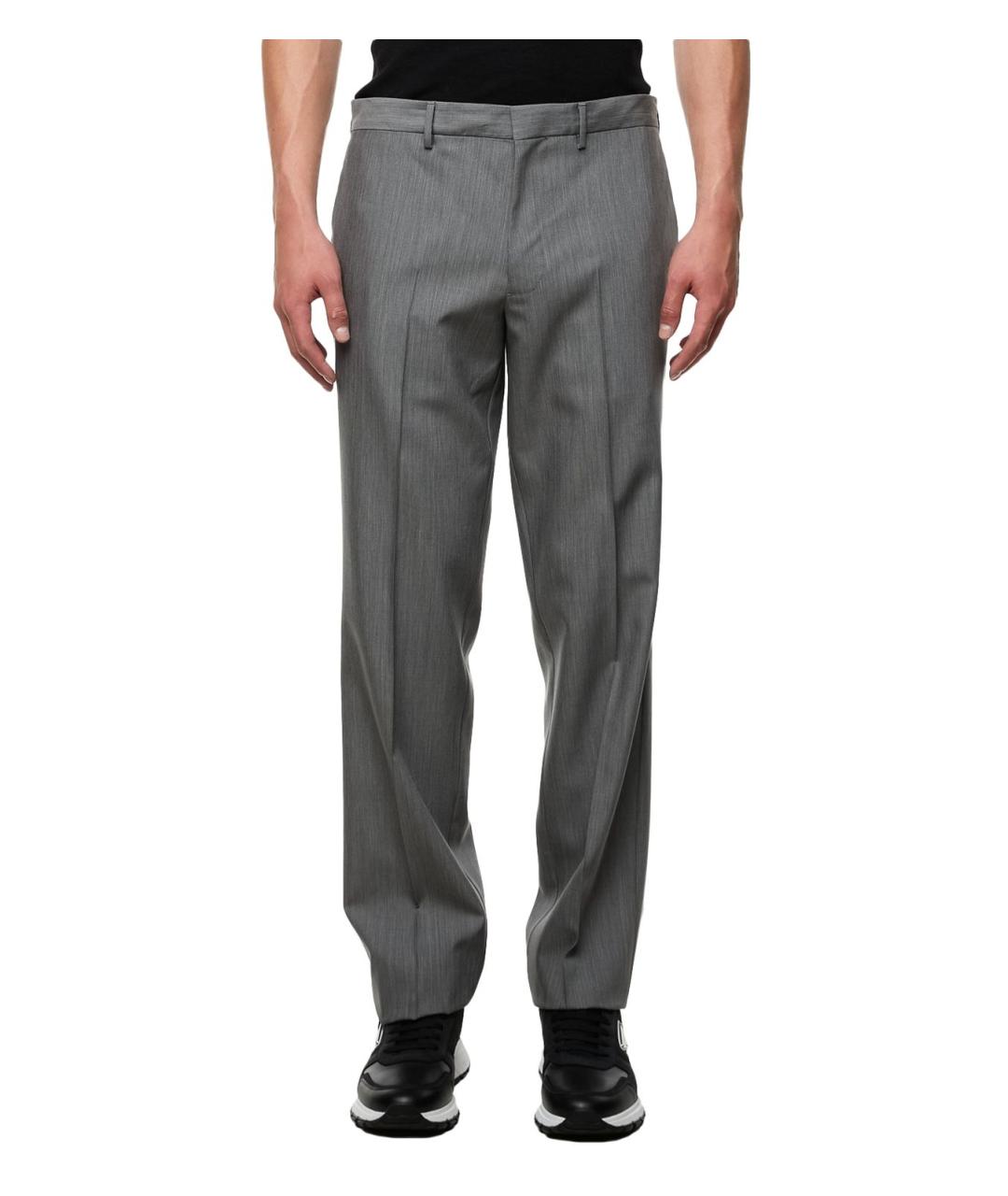 PRADA Серые повседневные брюки, фото 2