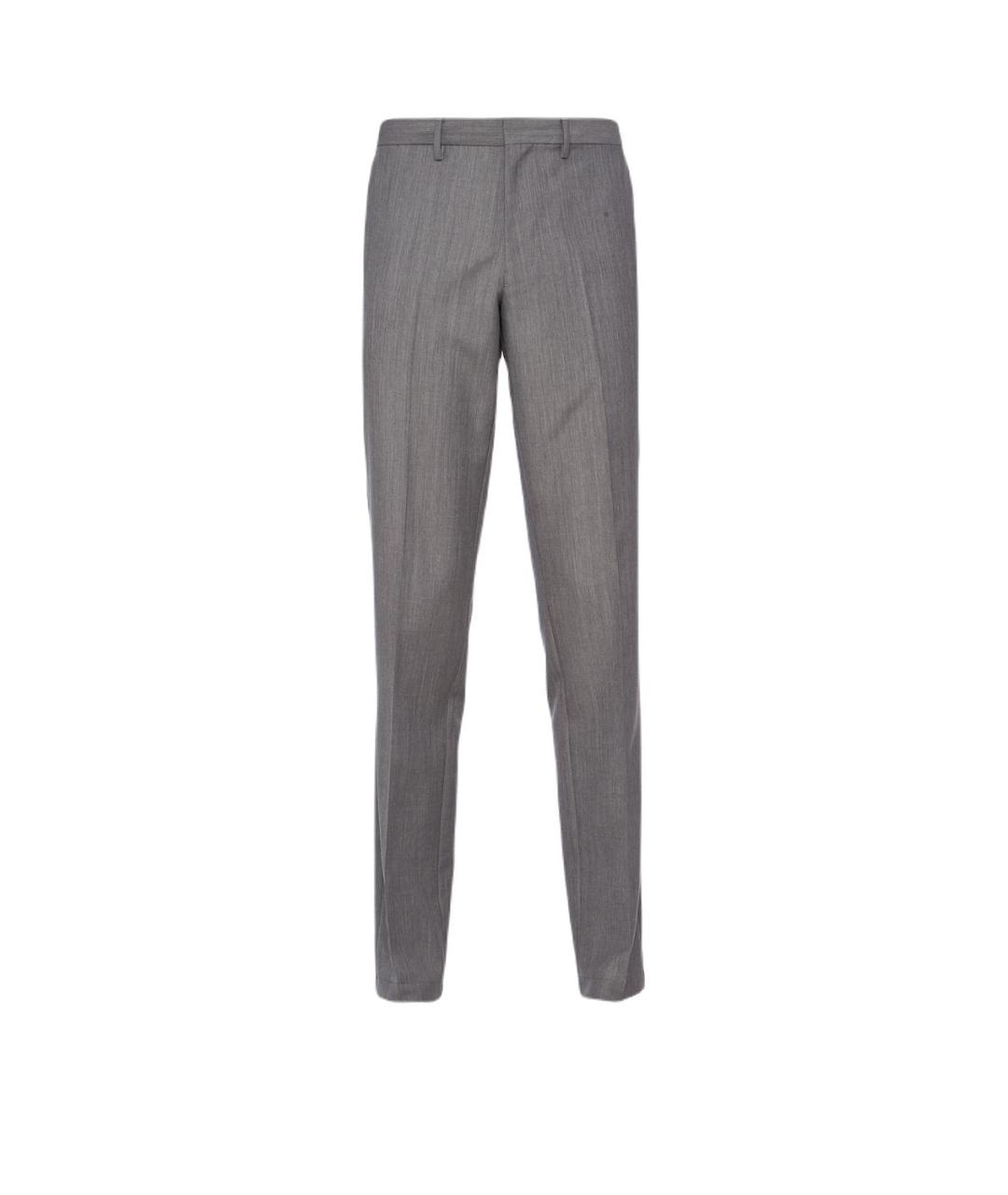 PRADA Серые повседневные брюки, фото 1
