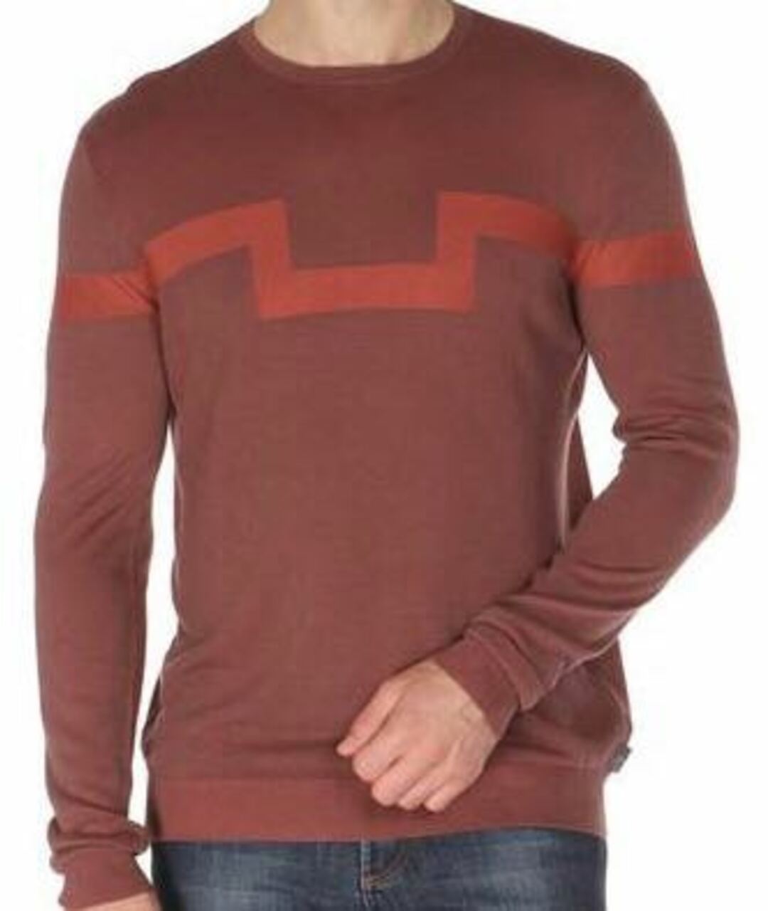 ARMANI COLLEZIONI Бордовый вискозный джемпер / свитер, фото 2