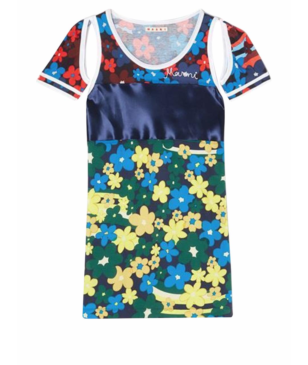 MARNI Мульти хлопковая футболка, фото 1