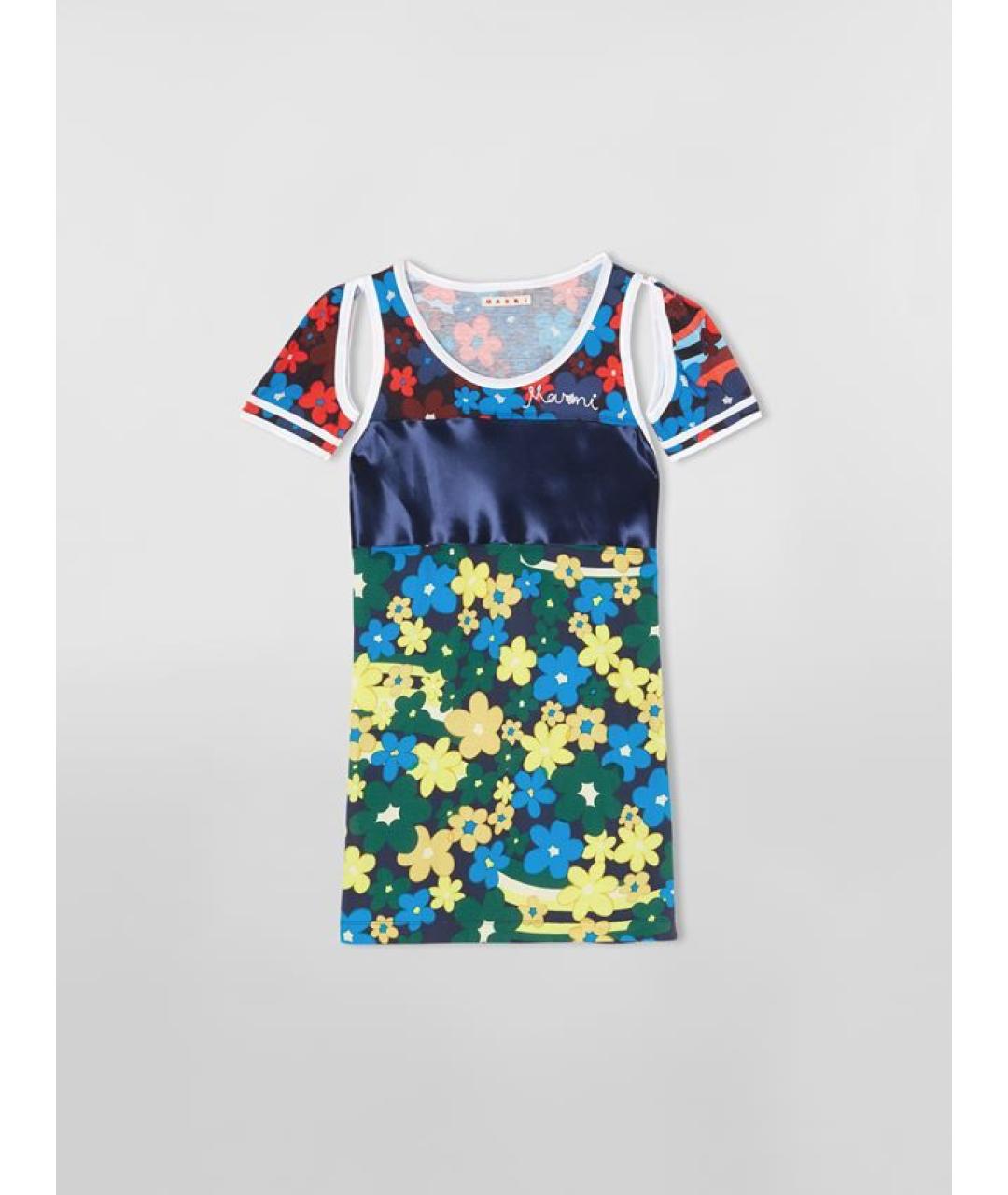 MARNI Мульти хлопковая футболка, фото 7