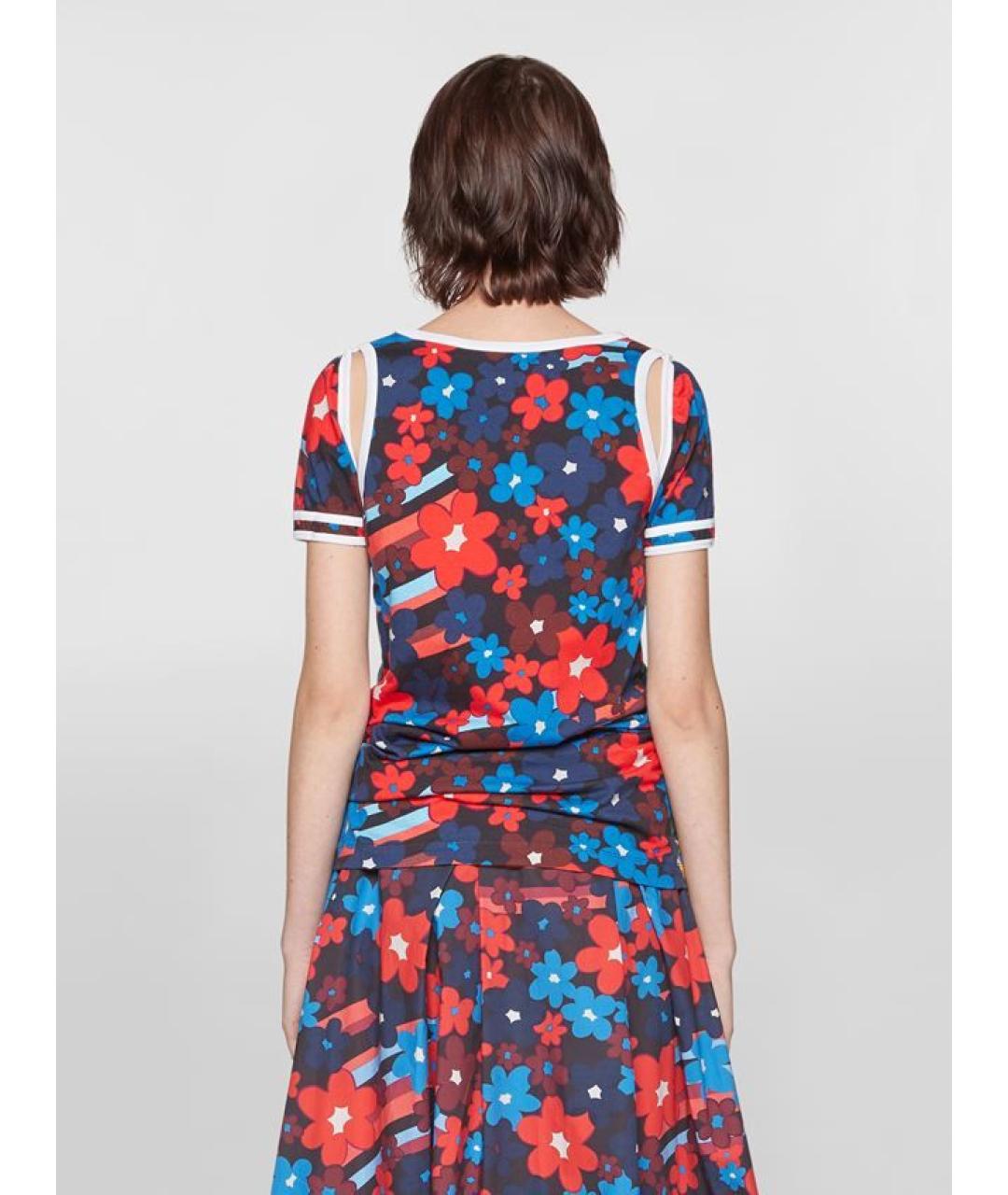 MARNI Мульти хлопковая футболка, фото 4