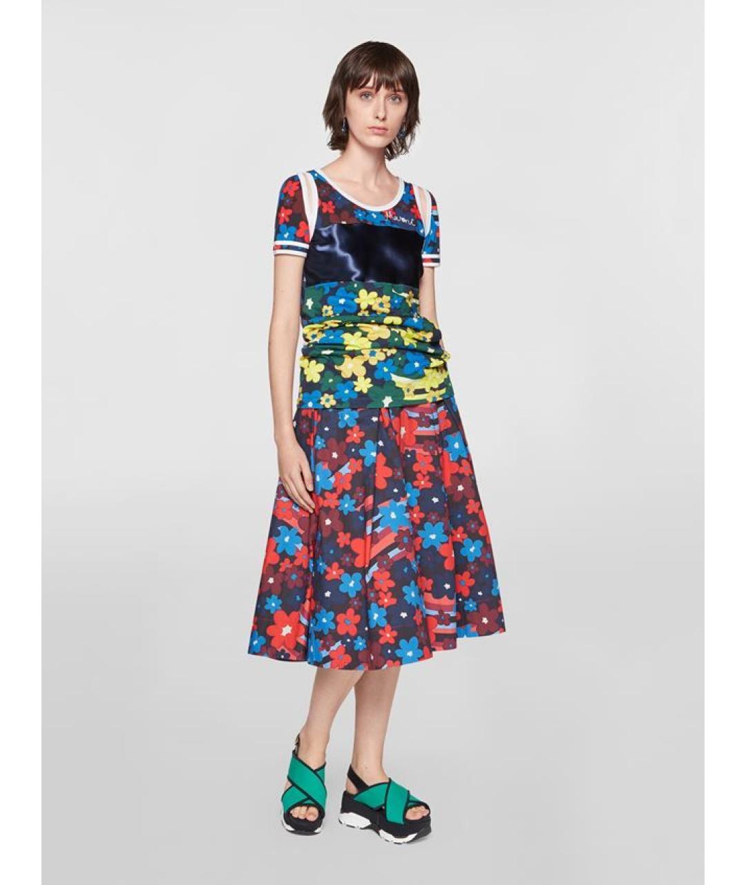 MARNI Мульти хлопковая футболка, фото 6