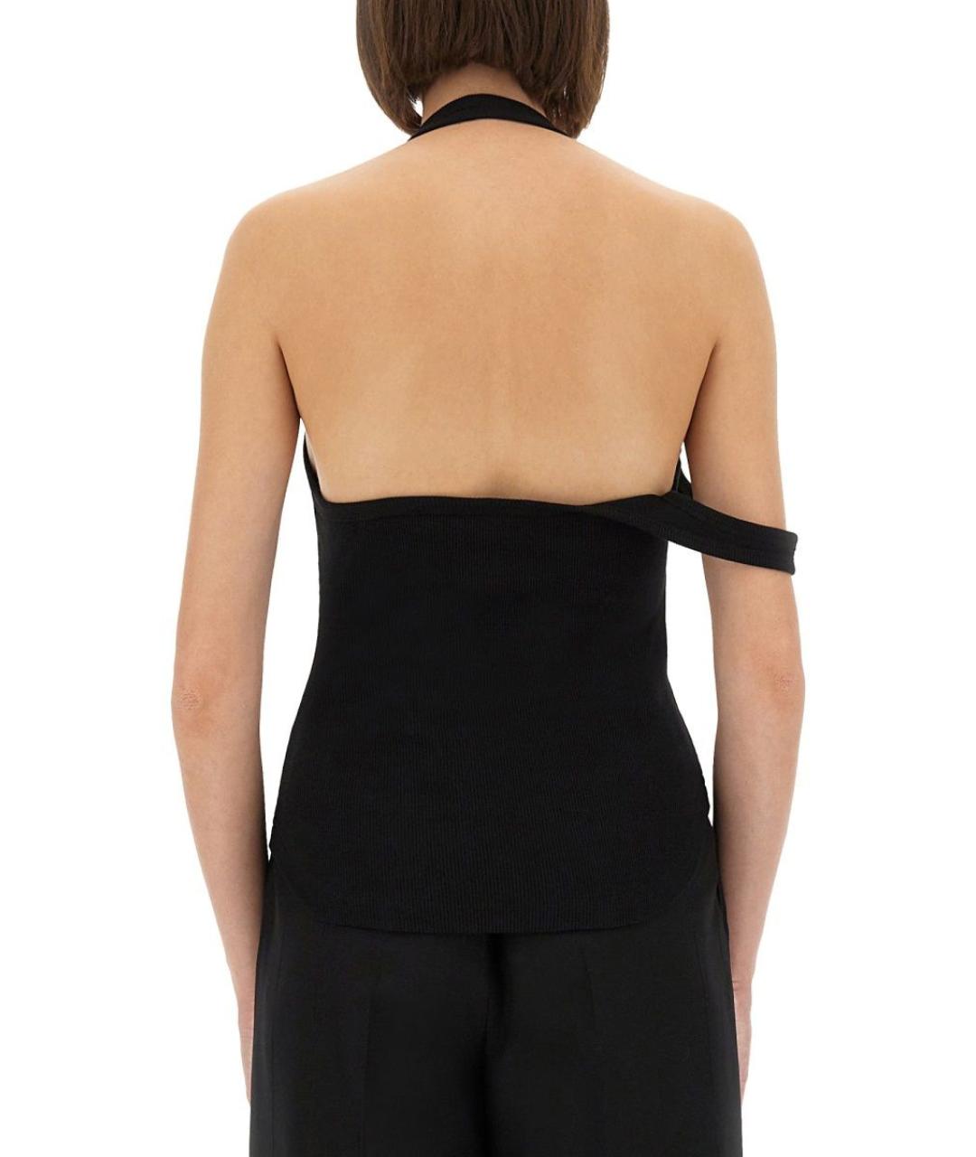 COURREGES Черная хлопковая майка, фото 3