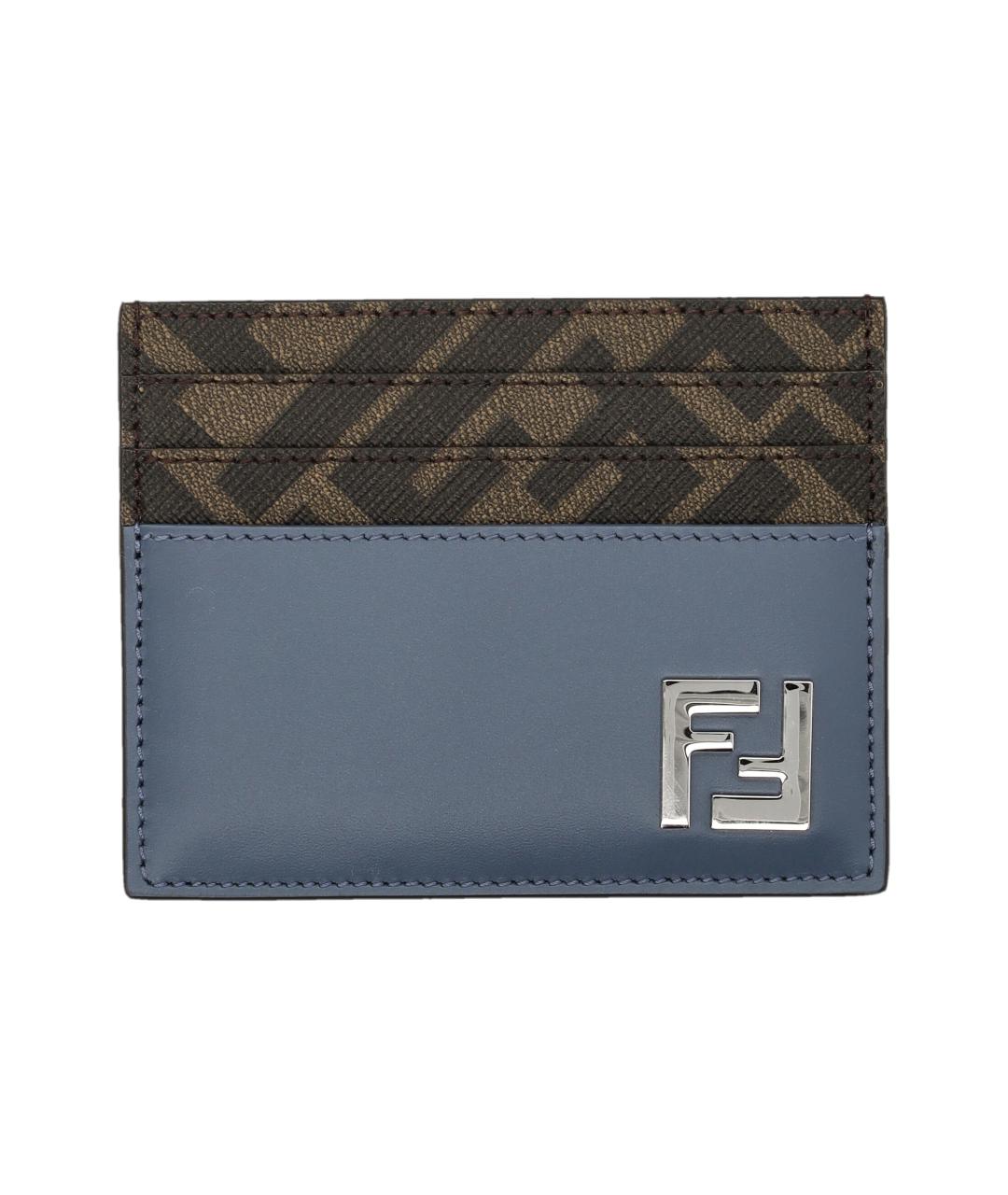FENDI Синий кожаный кошелек, фото 1
