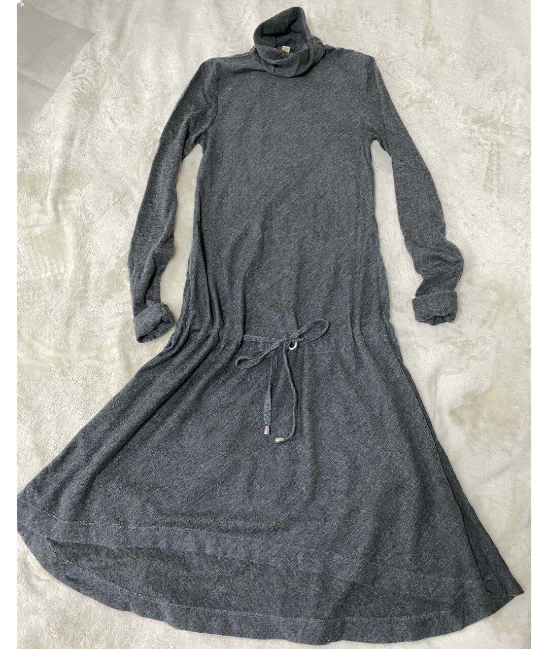 BRUNELLO CUCINELLI Серое кашемировое платье, фото 7