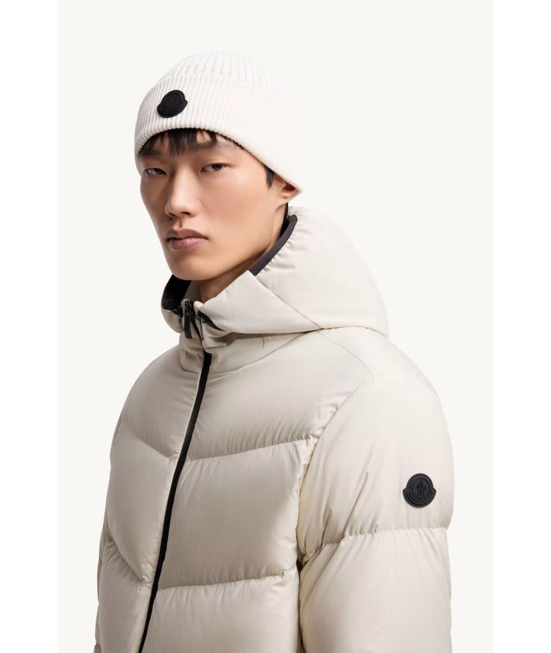 MONCLER Белая шапка, фото 2
