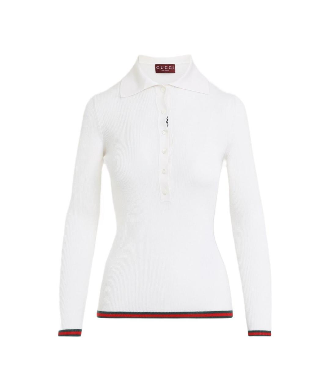 GUCCI Белый кашемировый джемпер / свитер, фото 1