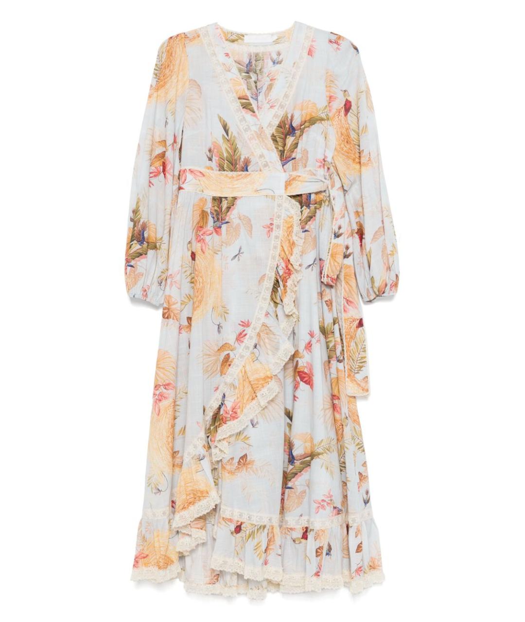 ZIMMERMANN Мульти хлопковое повседневное платье, фото 1