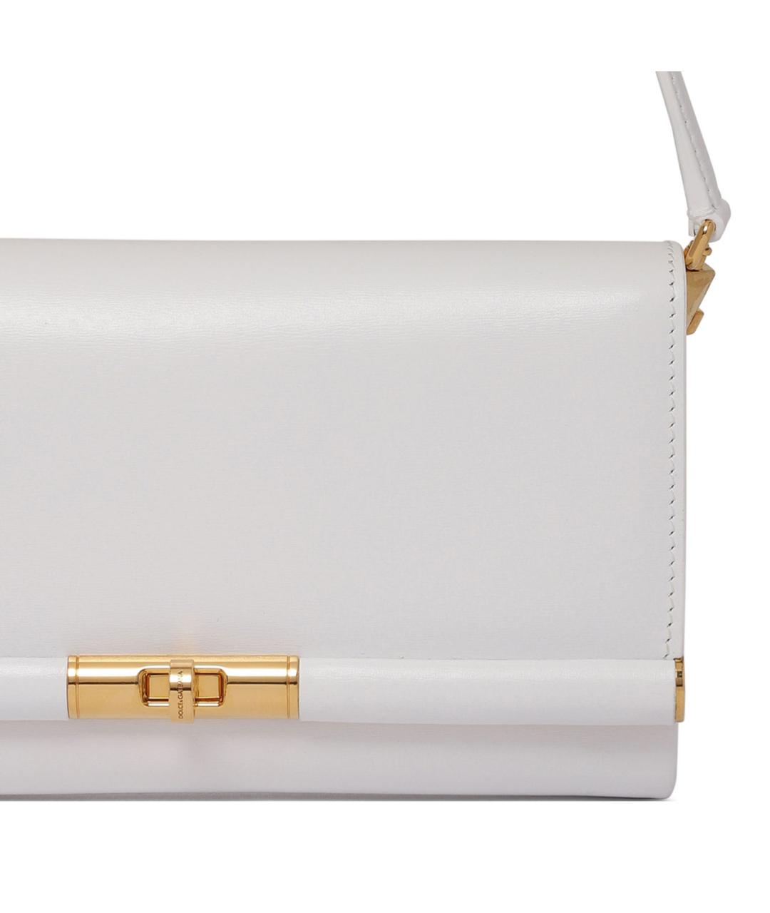 DOLCE&GABBANA Белая сумка через плечо, фото 4