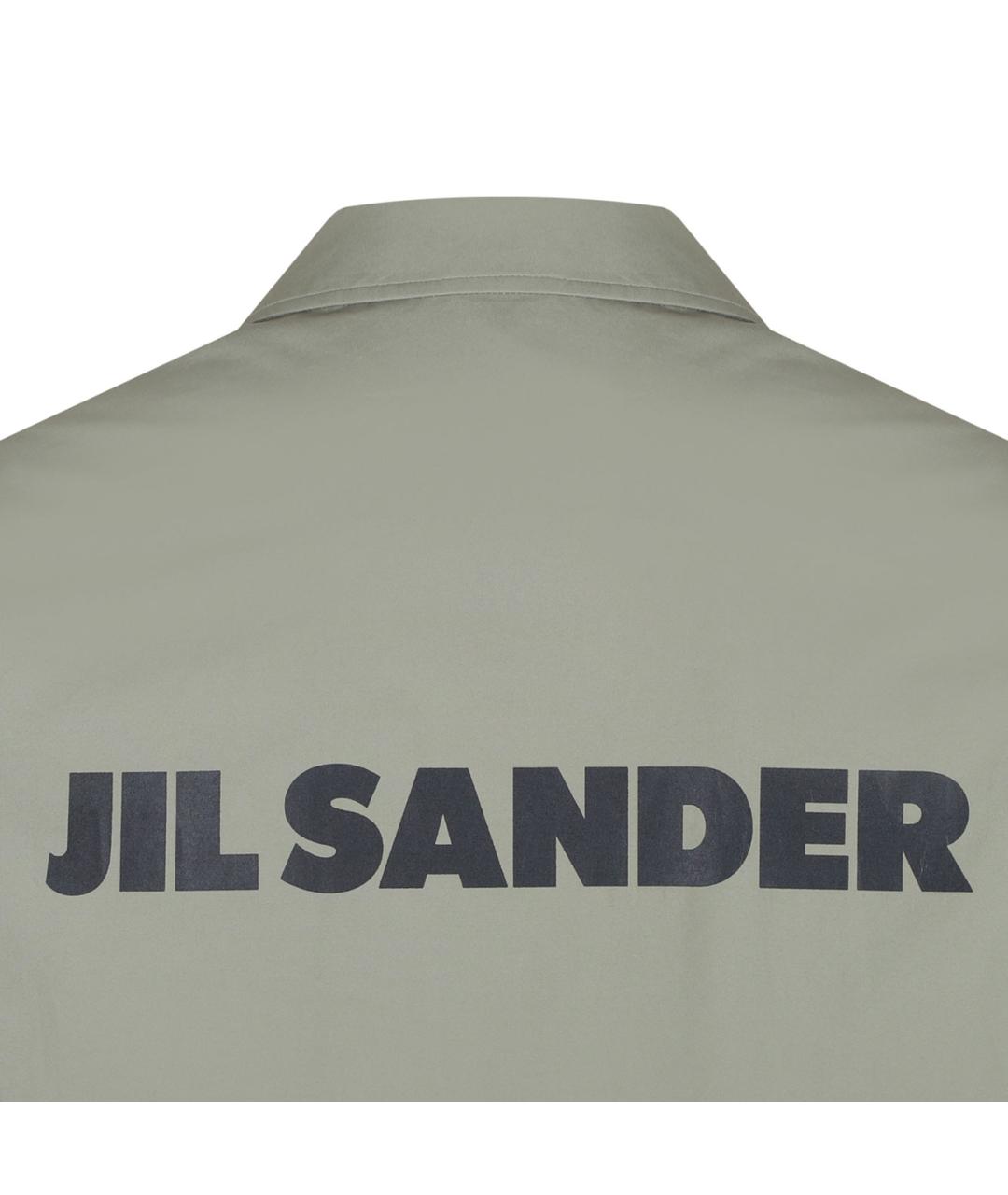 JIL SANDER Хаки хлопковая куртка, фото 4