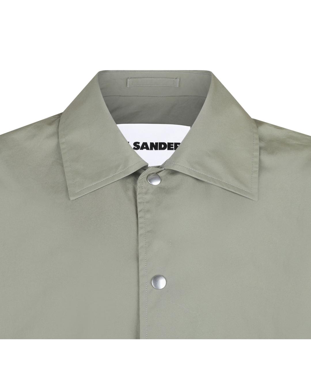 JIL SANDER Хаки хлопковая куртка, фото 3
