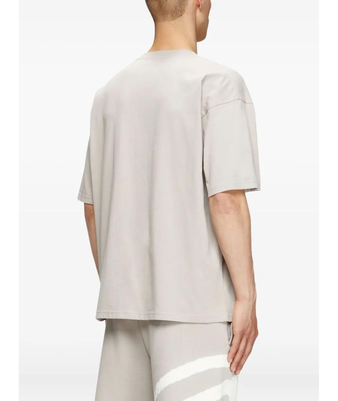 DIESEL Бежевая хлопковая футболка, фото 4