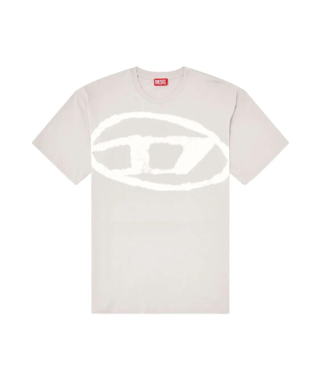 DIESEL Бежевая хлопковая футболка, фото 1