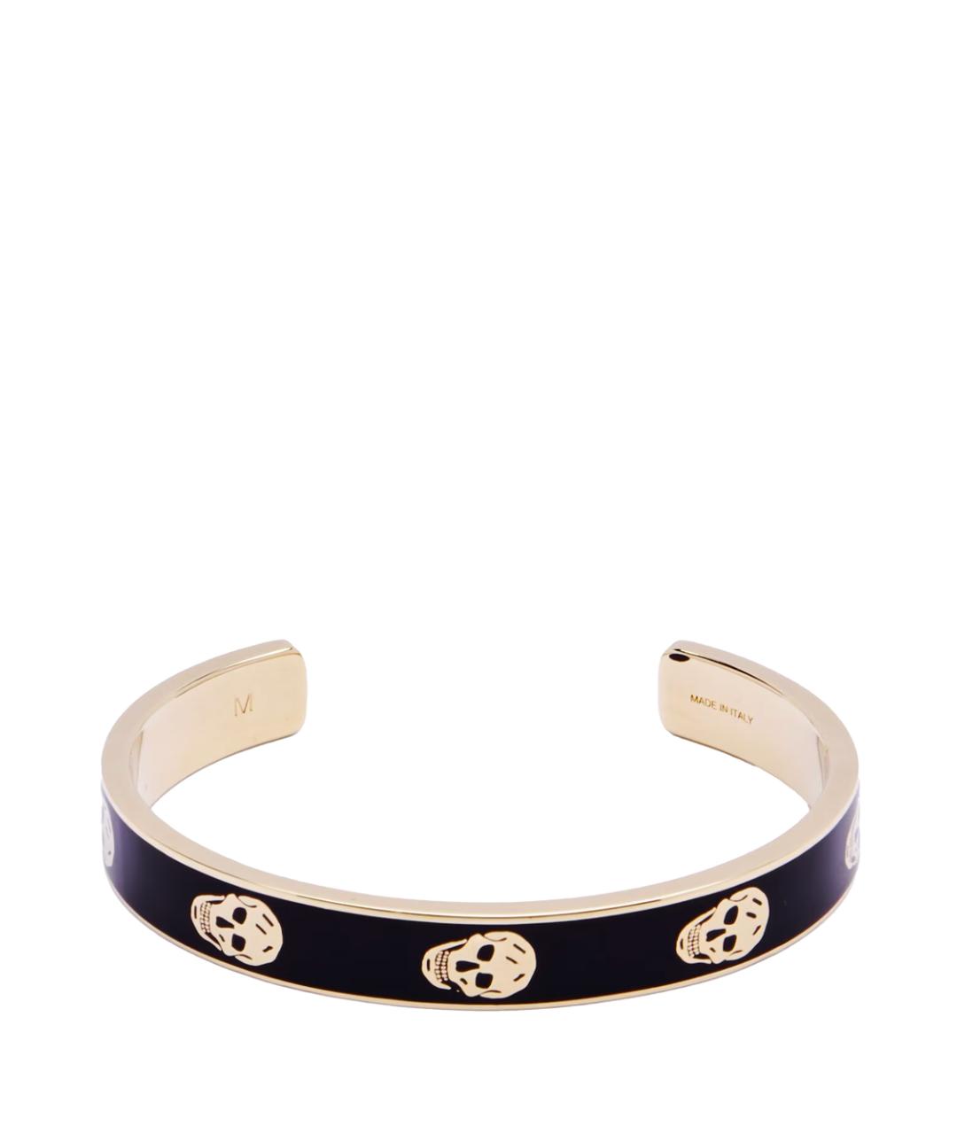 ALEXANDER MCQUEEN Черный латунный браслет, фото 1