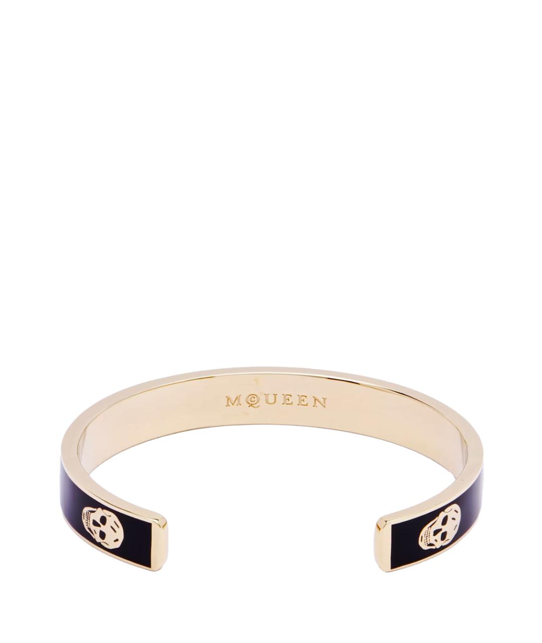 ALEXANDER MCQUEEN Черный латунный браслет, фото 2