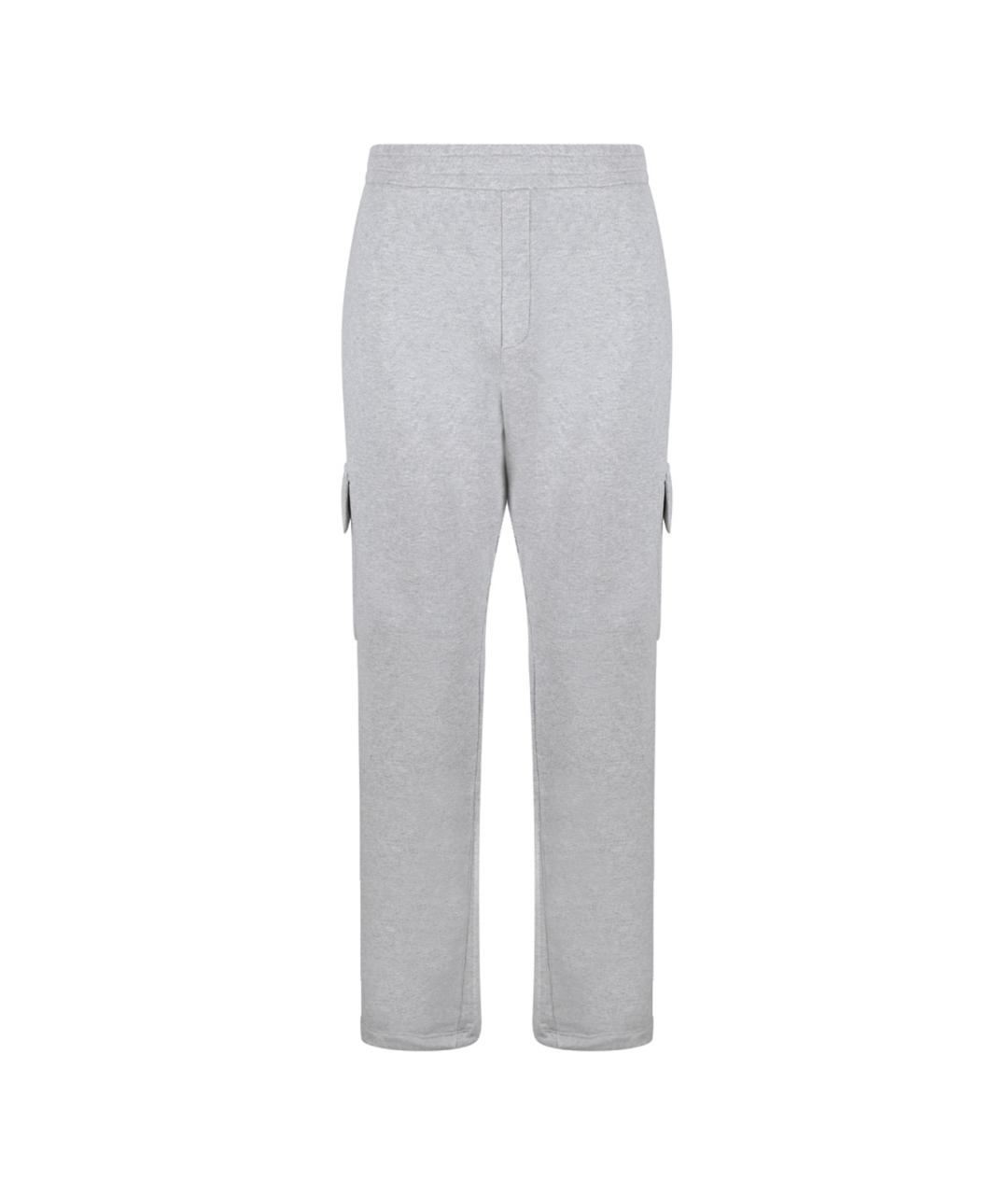 GOLDEN GOOSE DELUXE BRAND Серые хлопковые повседневные брюки, фото 1