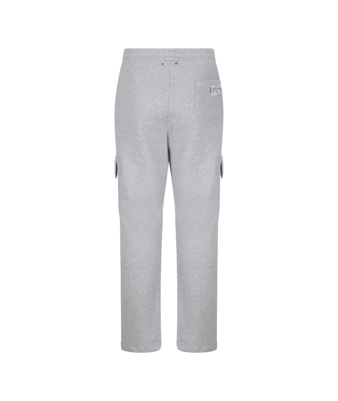GOLDEN GOOSE DELUXE BRAND Серые хлопковые повседневные брюки, фото 2