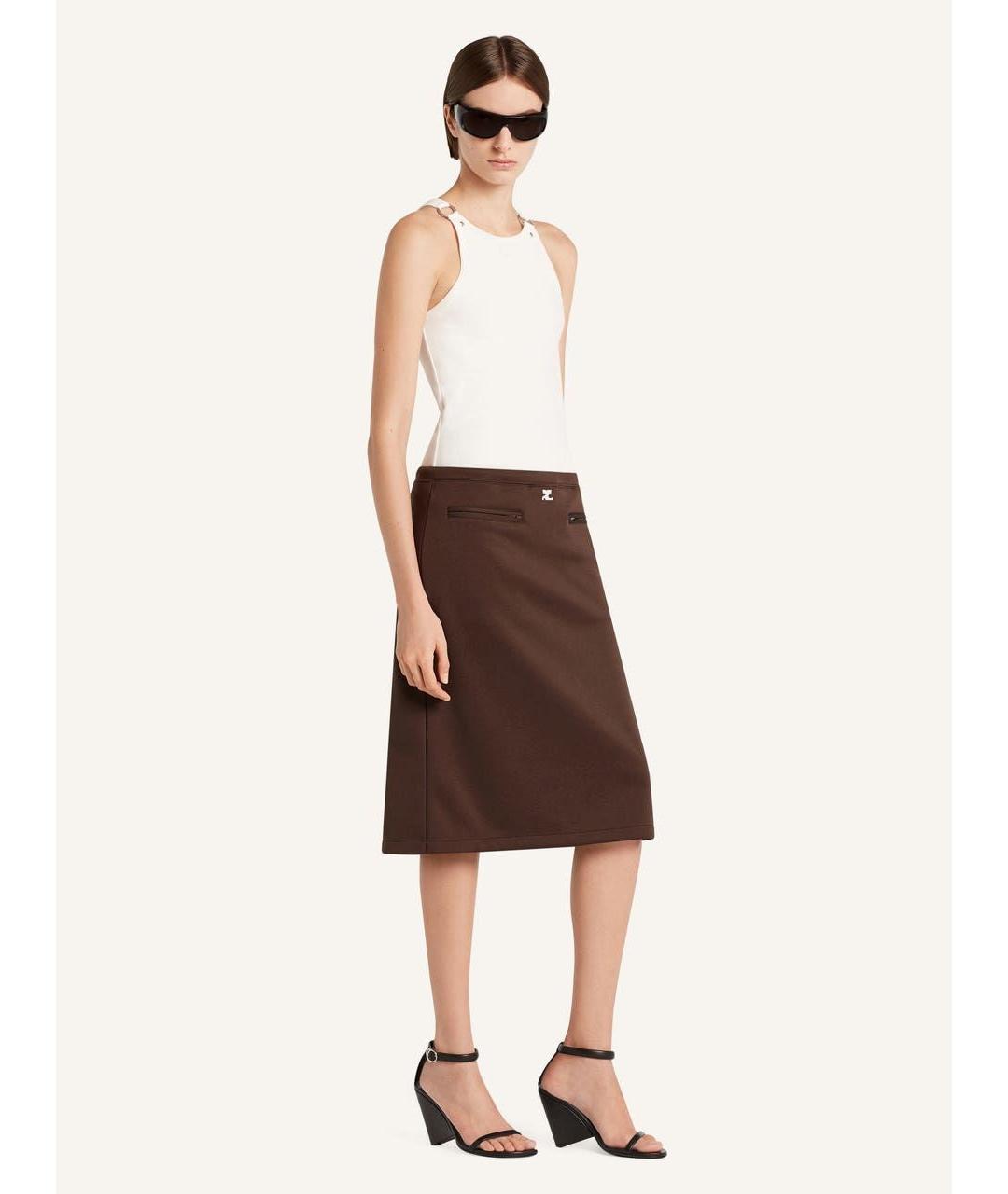 COURREGES Белая хлопковая майка, фото 3