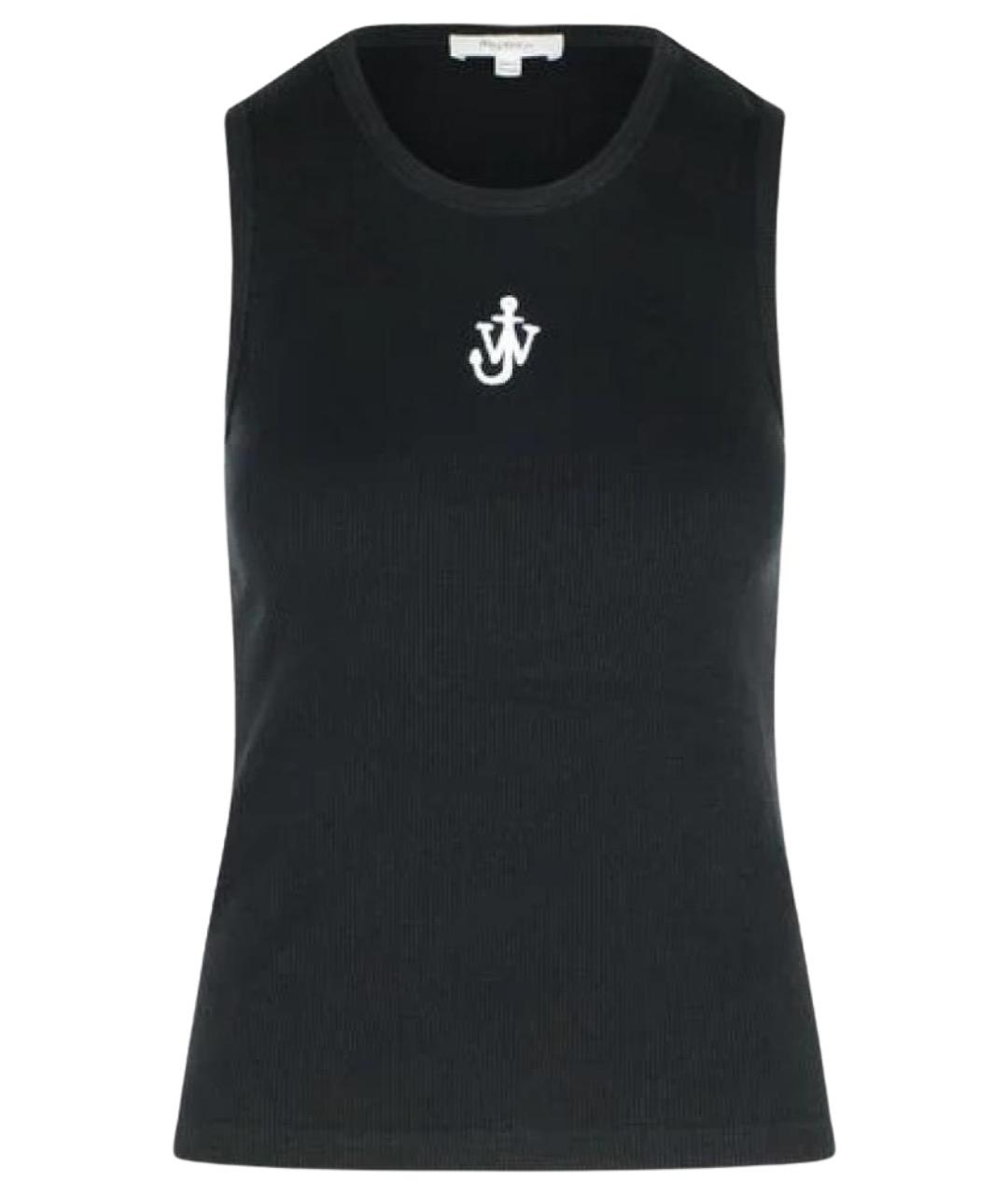 J.W.ANDERSON Черная хлопковая майка, фото 1