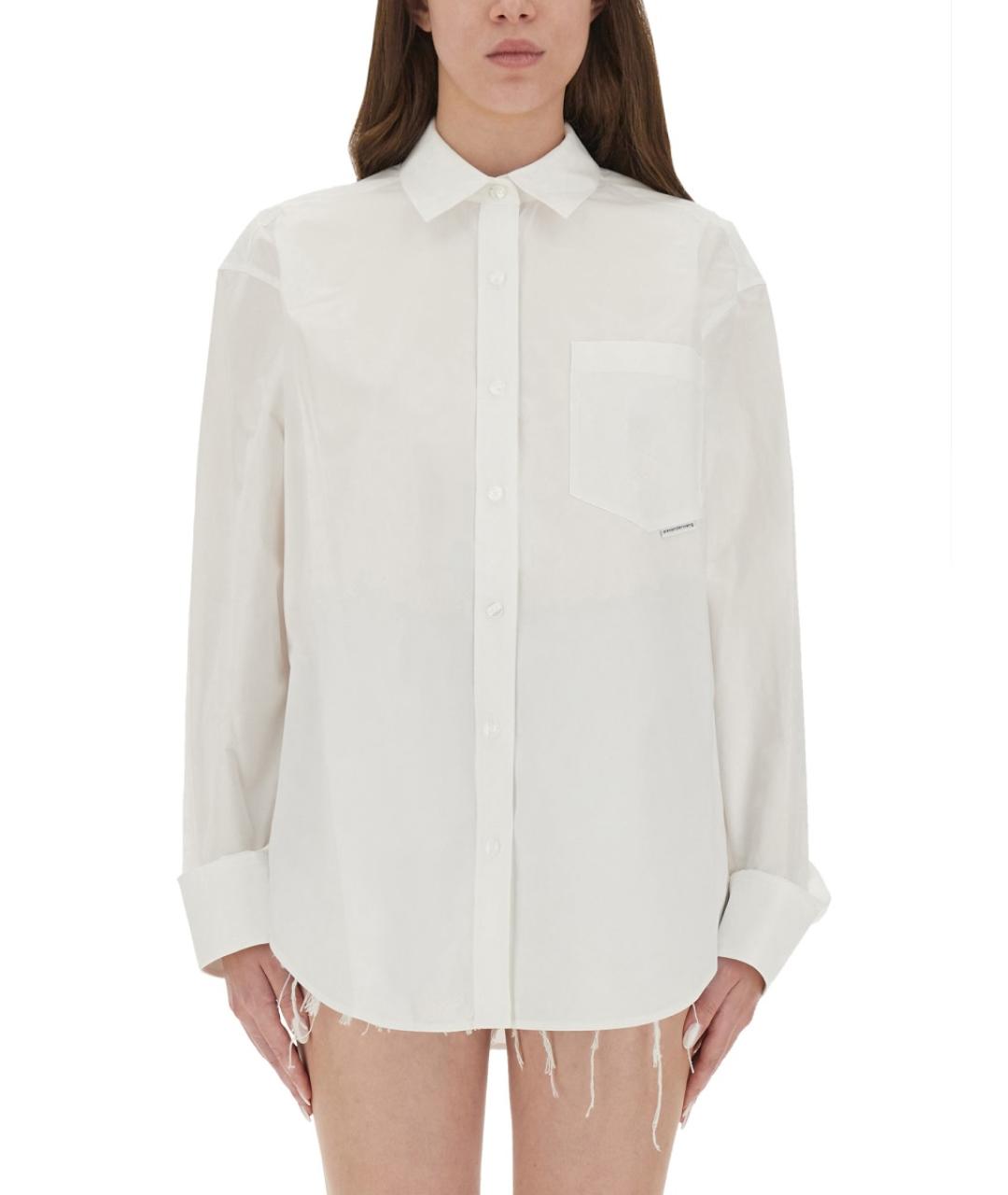 T BY ALEXANDER WANG Белая хлопковая рубашка, фото 4