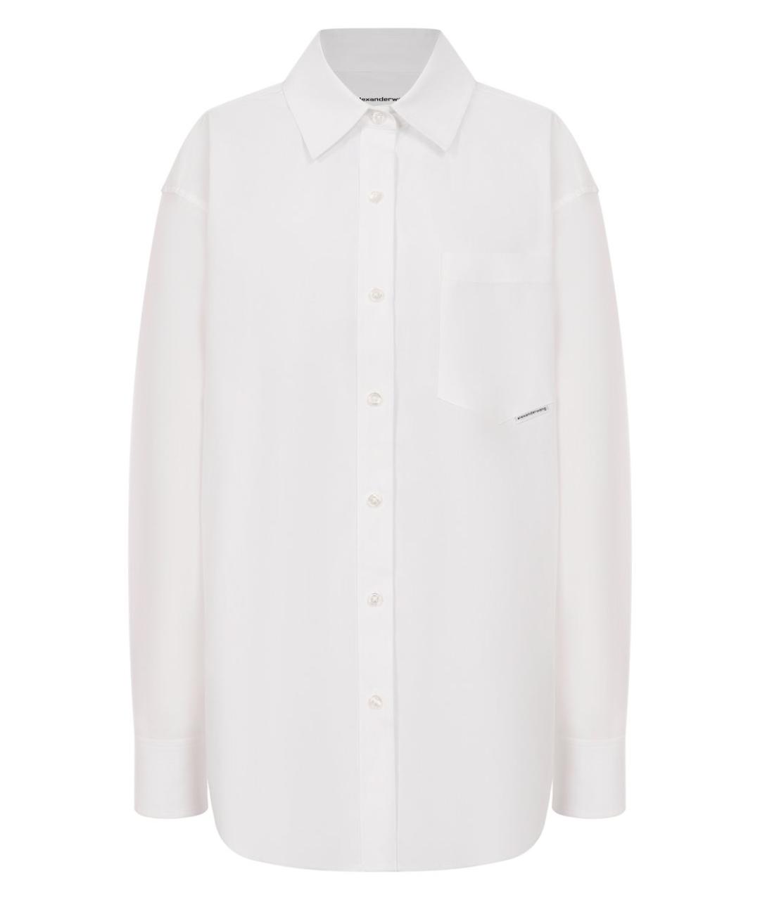 T BY ALEXANDER WANG Белая хлопковая рубашка, фото 1