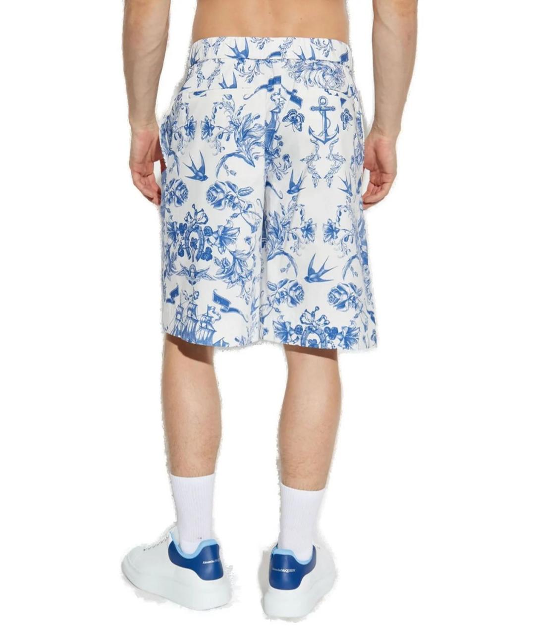 ALEXANDER MCQUEEN Мульти хлопковые шорты, фото 3