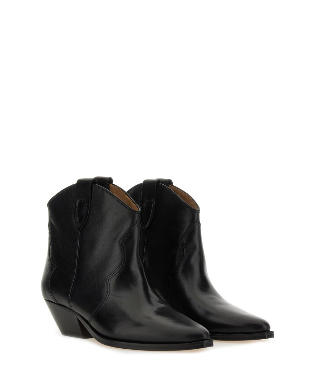 ISABEL MARANT Черные кожаные ботинки, фото 2