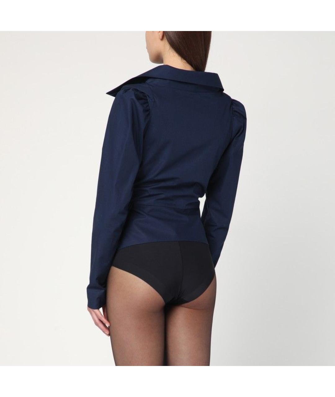 VIVIENNE WESTWOOD Синяя хлопковая рубашка, фото 3