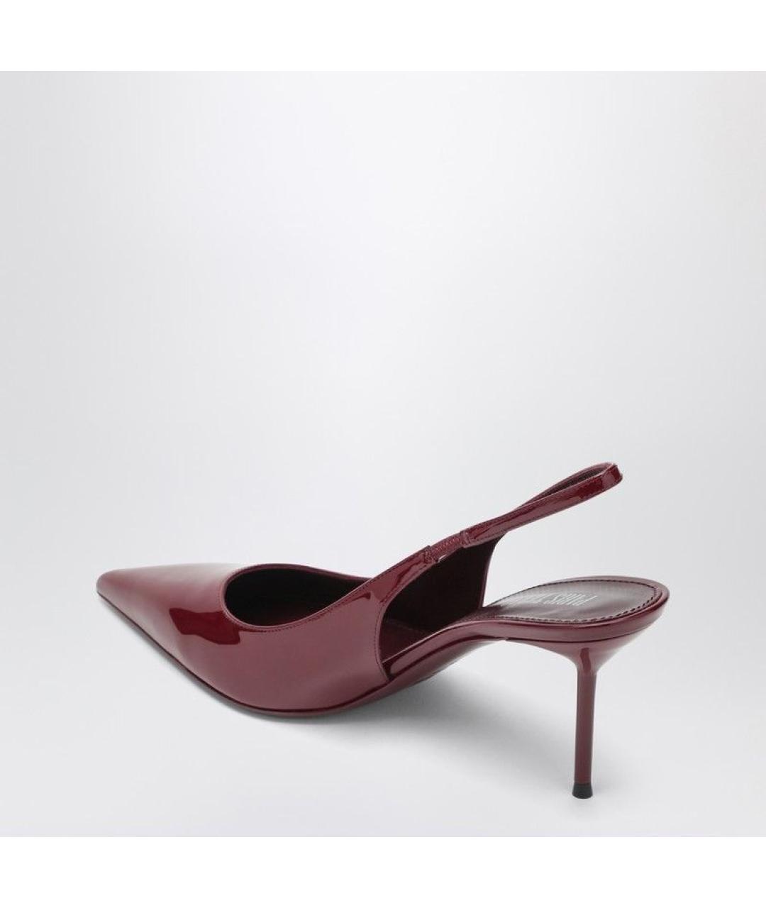 PARIS TEXAS Бордовые кожаные туфли, фото 3