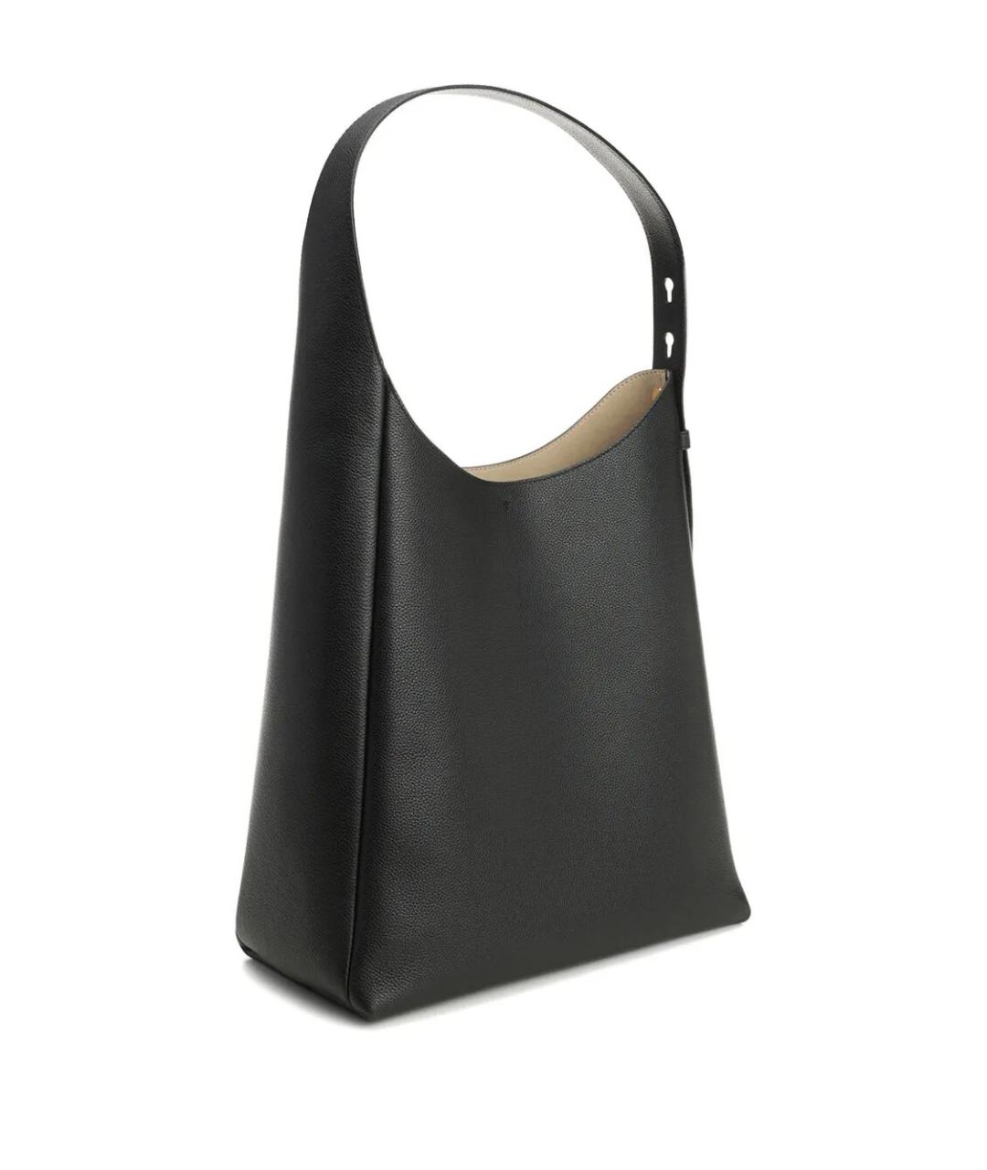 TORY BURCH Черная кожаная сумка с короткими ручками, фото 3