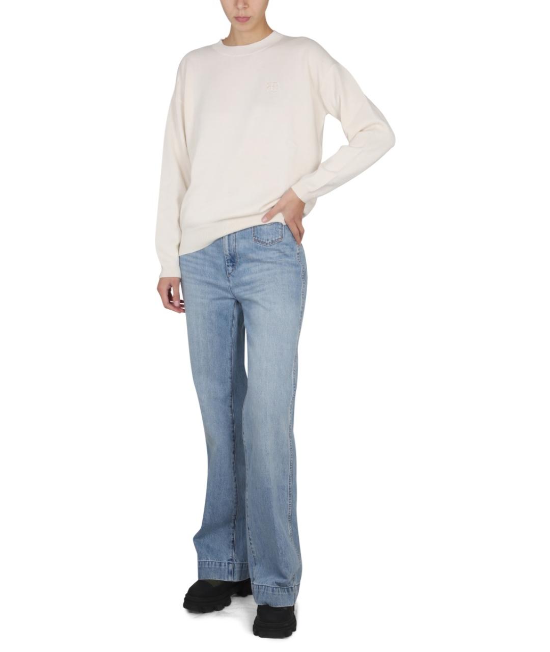 BALLANTYNE Белый хлопковый джемпер / свитер, фото 2