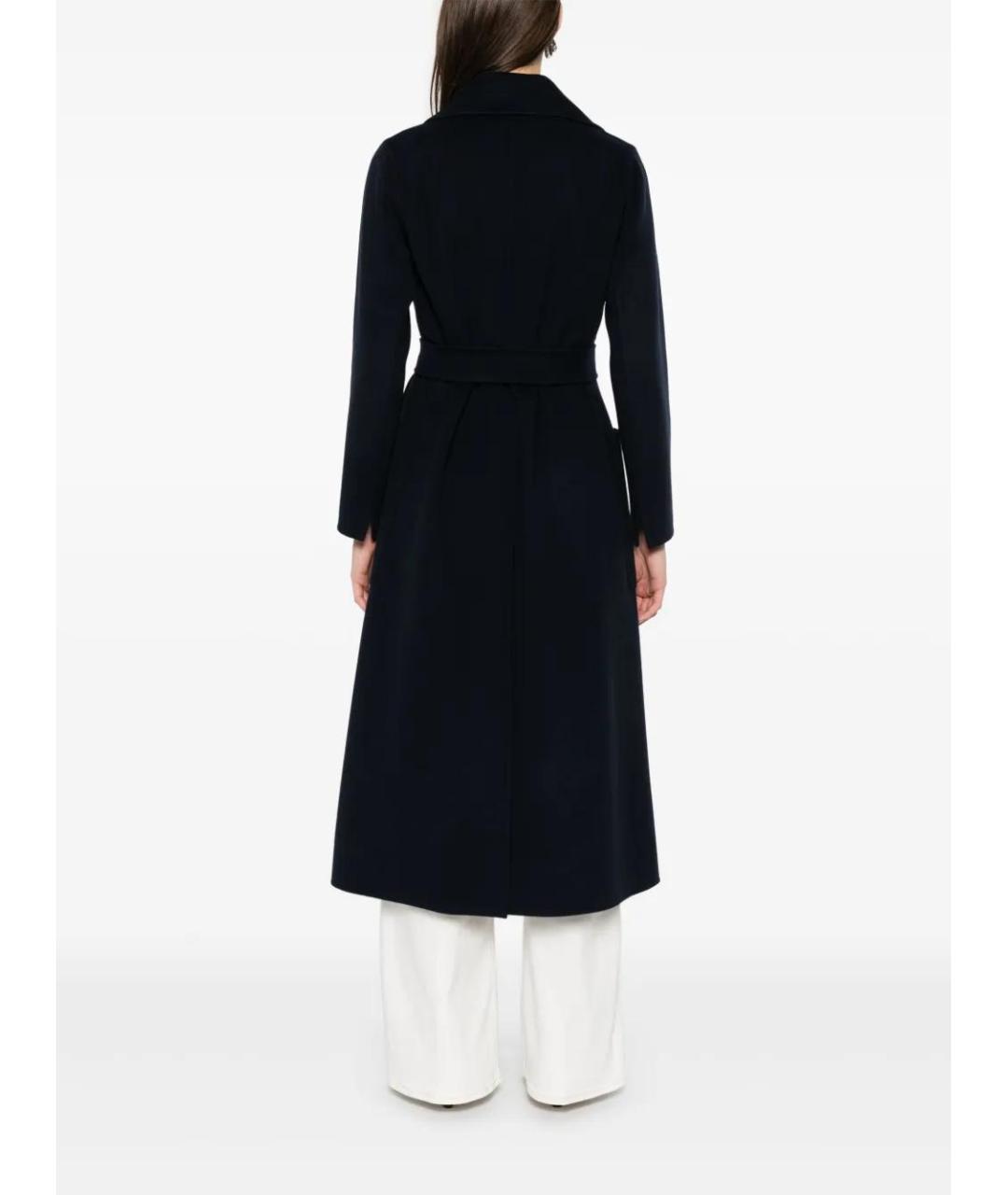 'S MAX MARA Черное шерстяное пальто, фото 4