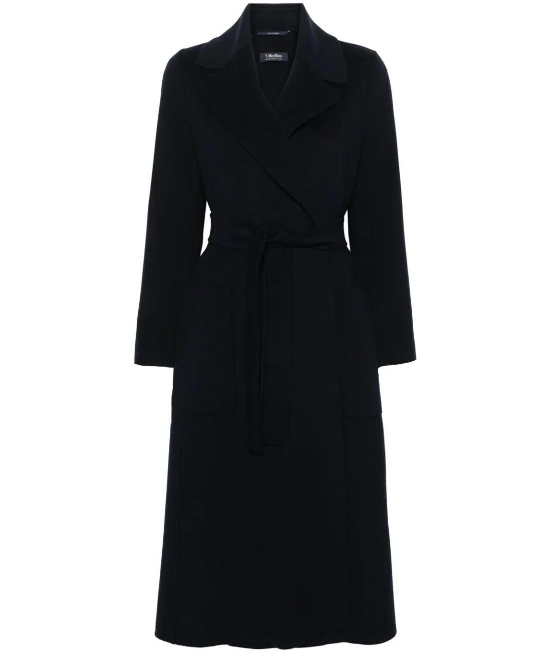 'S MAX MARA Черное шерстяное пальто, фото 1