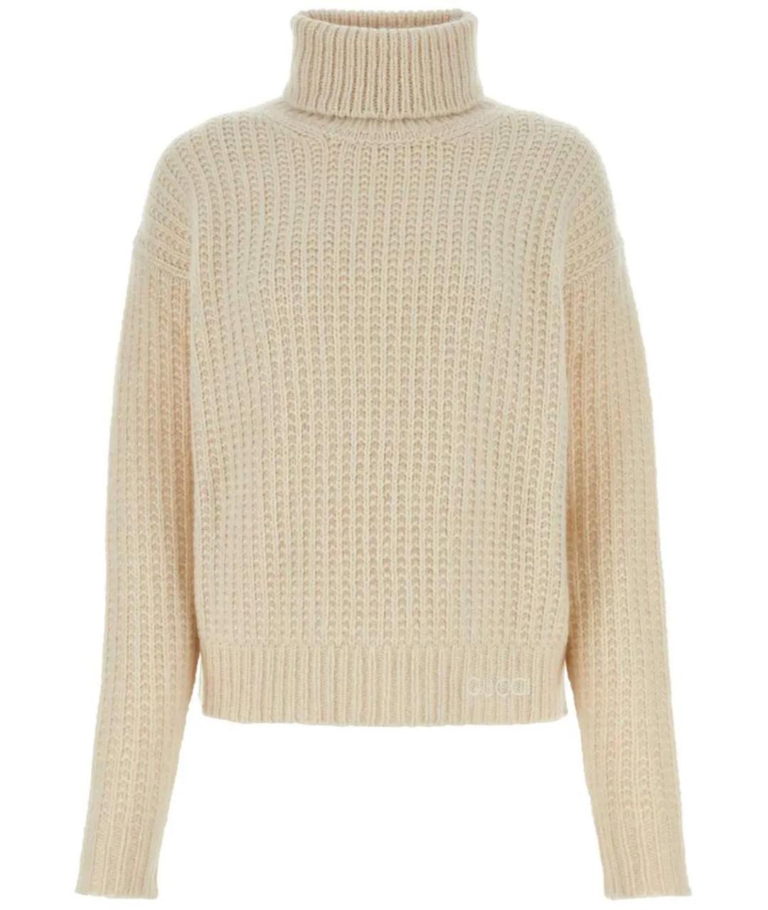 GUCCI Белый кашемировый джемпер / свитер, фото 1