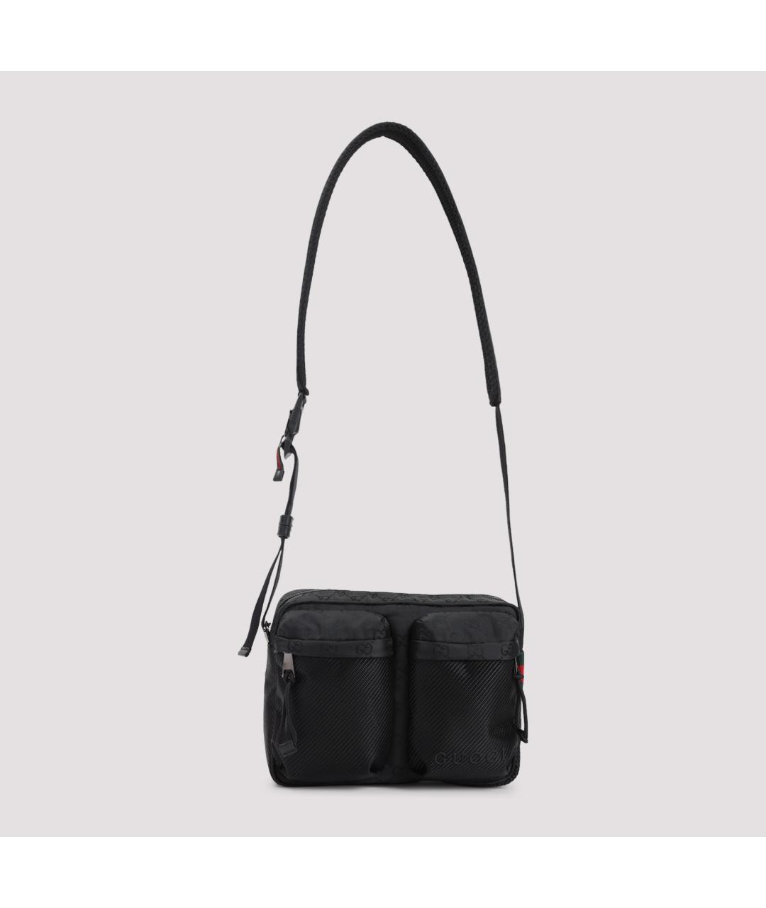 GUCCI Черная синтетическая сумка через плечо, фото 2