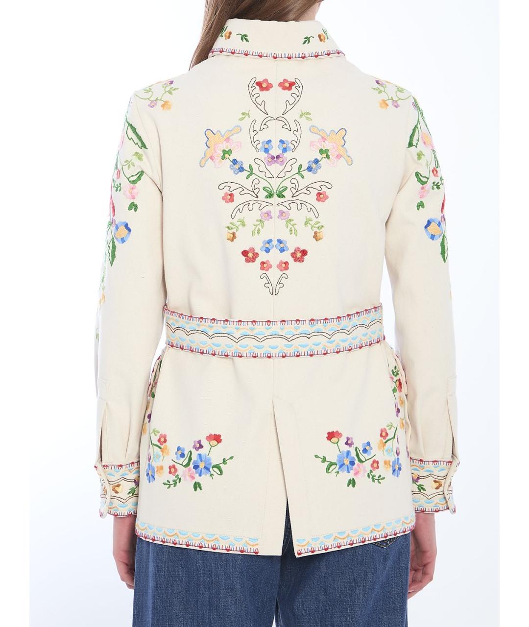 VALENTINO Красная хлопковая куртка, фото 4