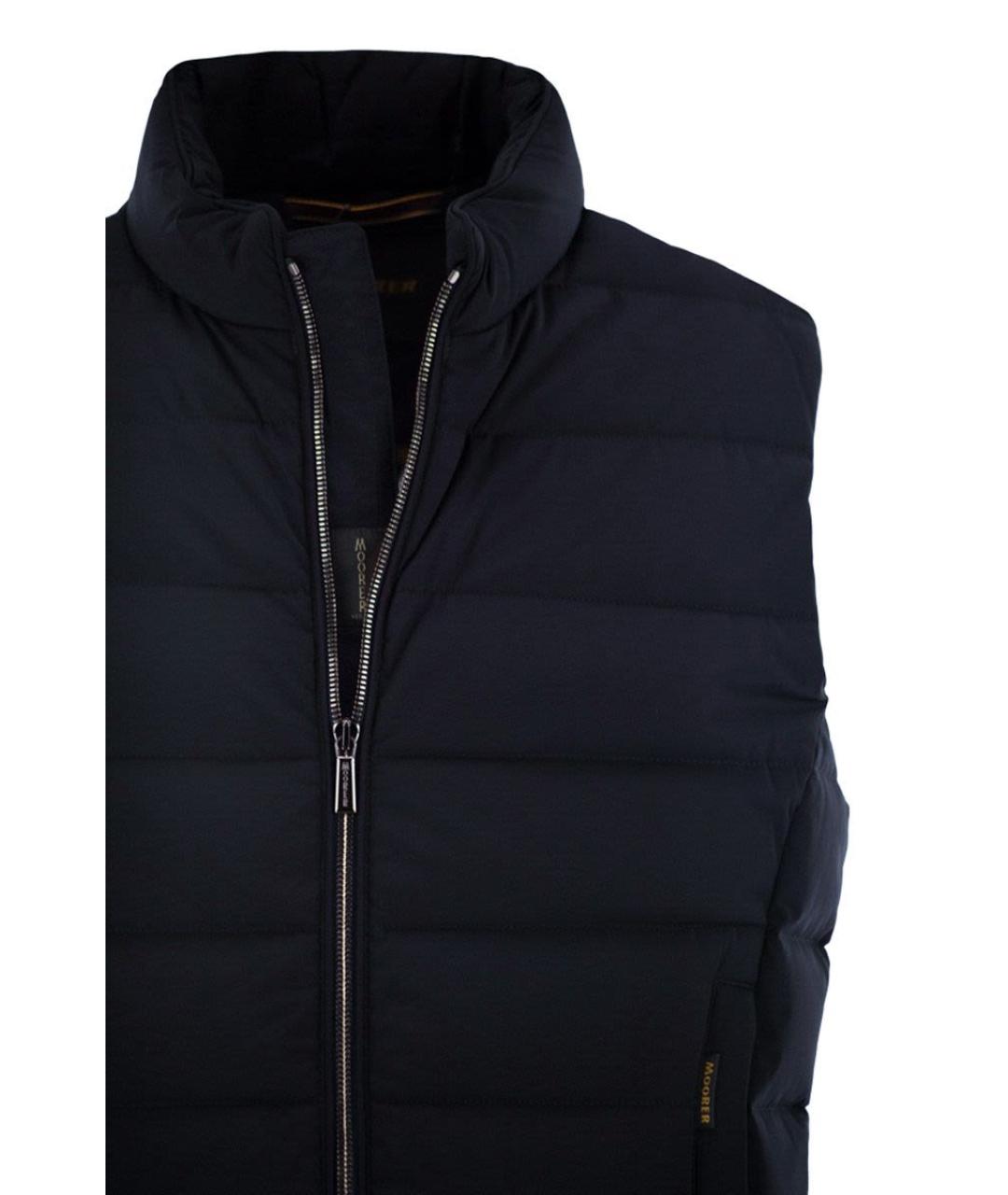 MOORER Темно-синий полиамидовый жилет, фото 4