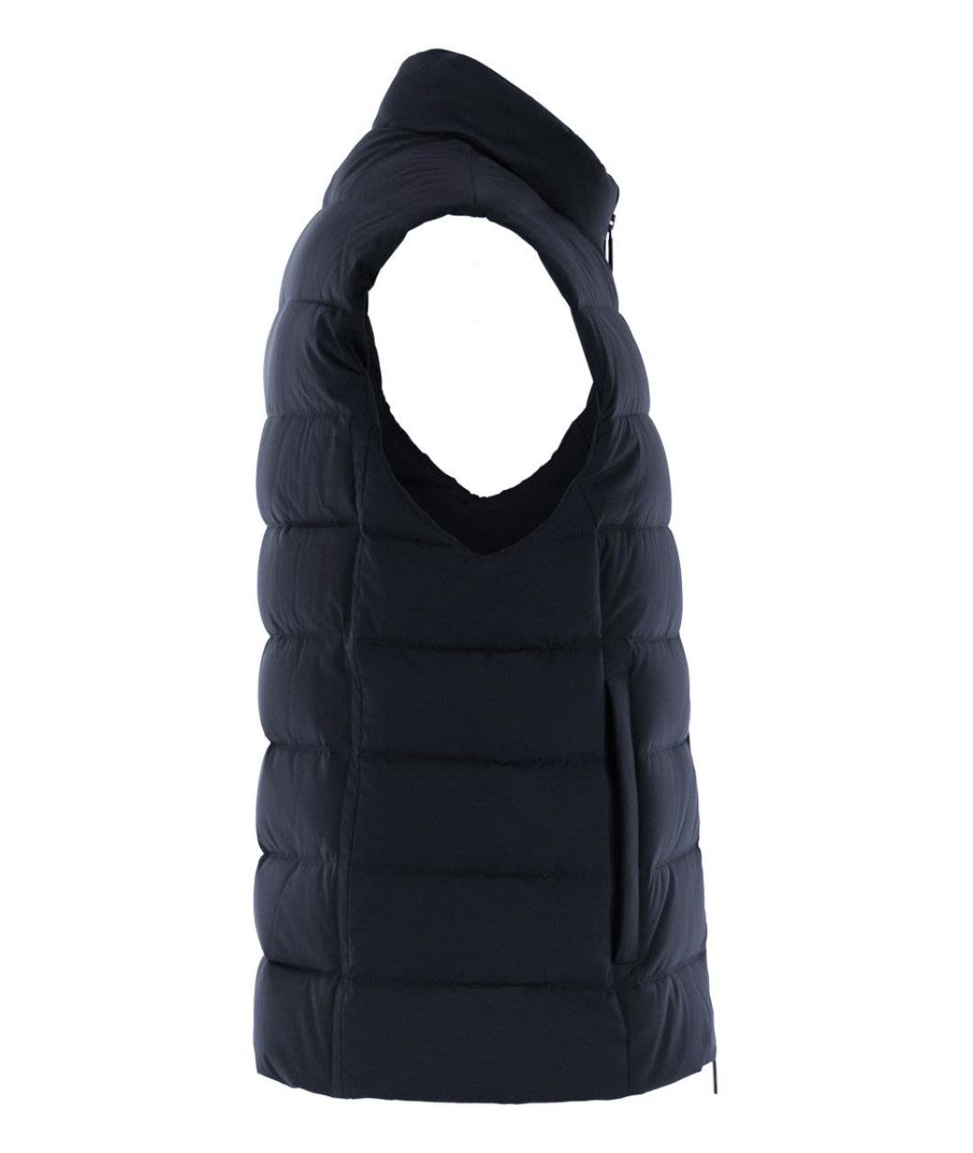 MOORER Темно-синий полиамидовый жилет, фото 3