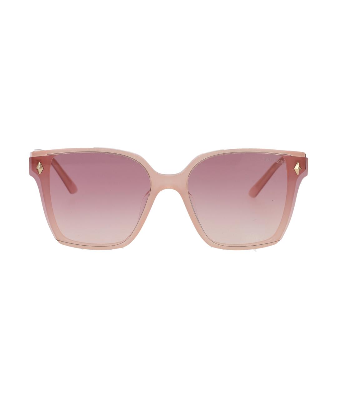 JIMMY CHOO Розовые пластиковые солнцезащитные очки, фото 1