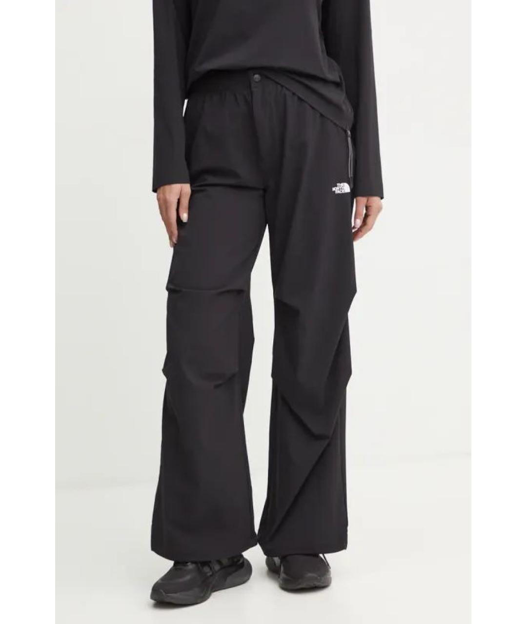 THE NORTH FACE Черные полиэстеровые прямые брюки, фото 2