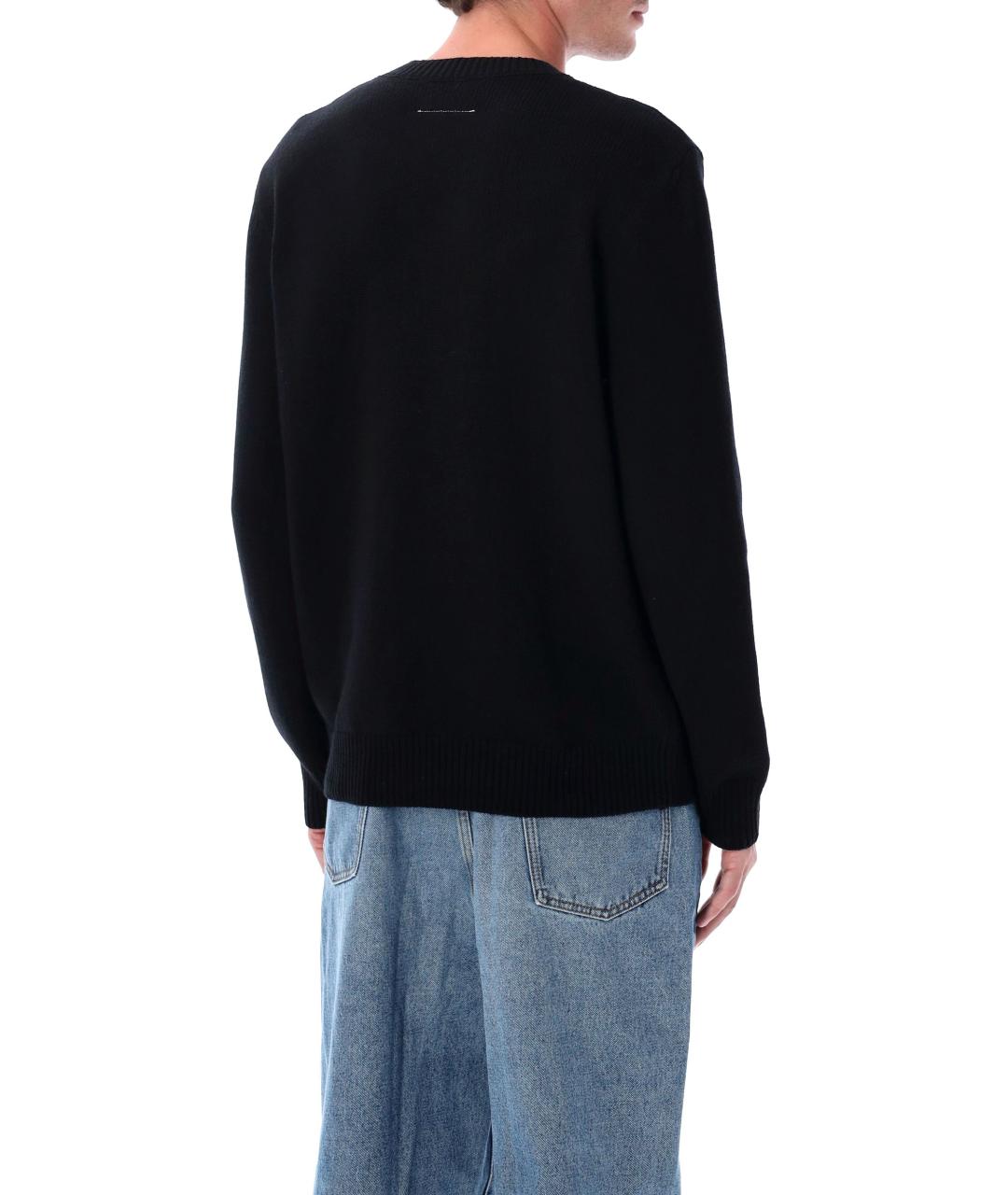 MM6 MAISON MARGIELA Черный шерстяной джемпер / свитер, фото 3