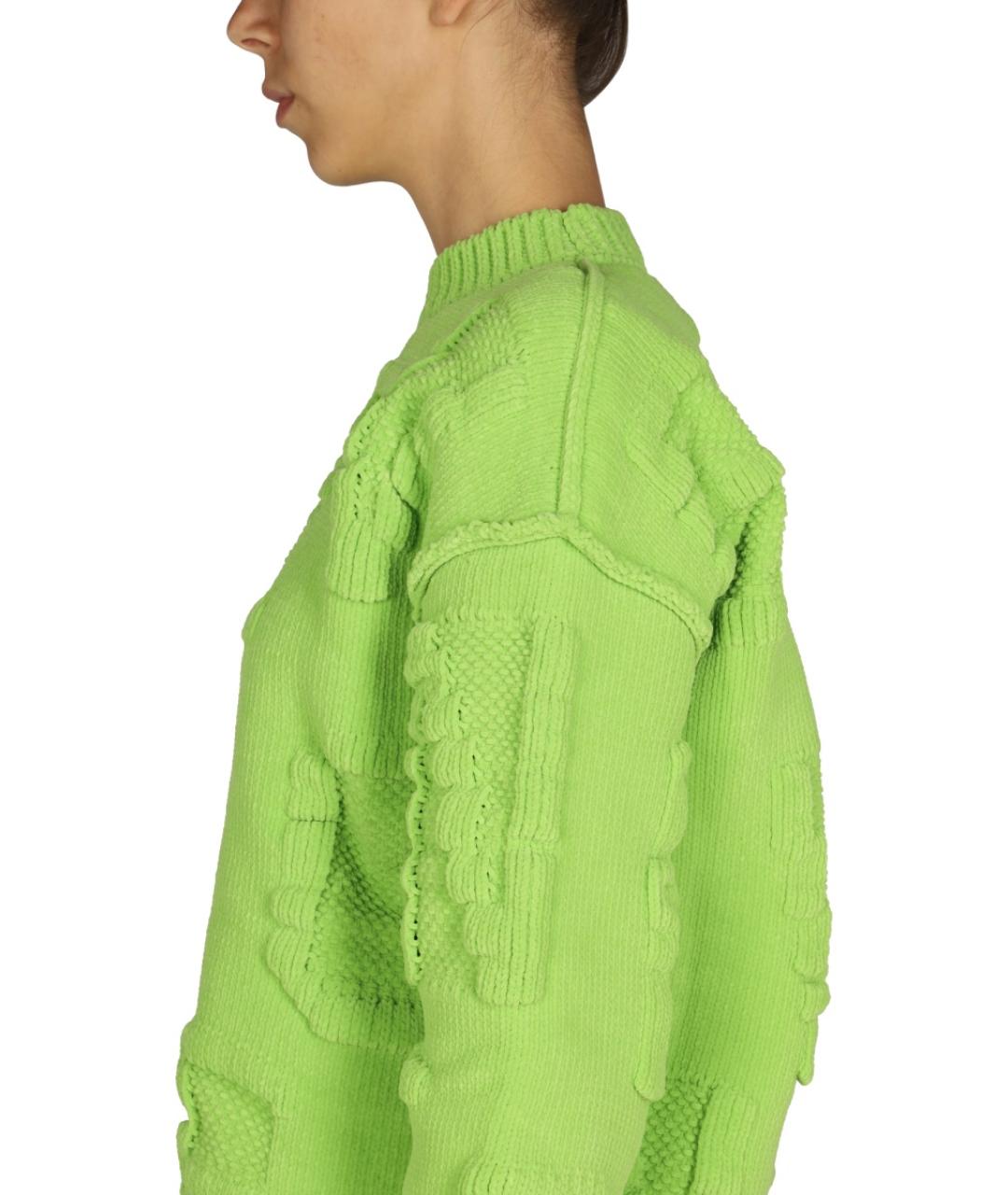 BOTTEGA VENETA Зеленый полиамидовый джемпер / свитер, фото 5