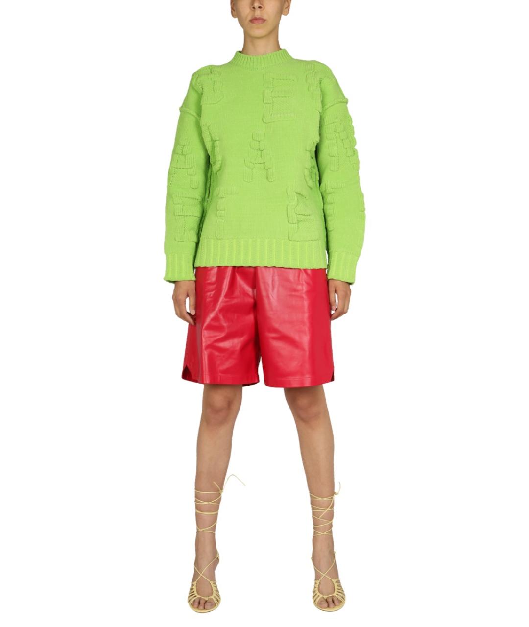 BOTTEGA VENETA Зеленый полиамидовый джемпер / свитер, фото 3