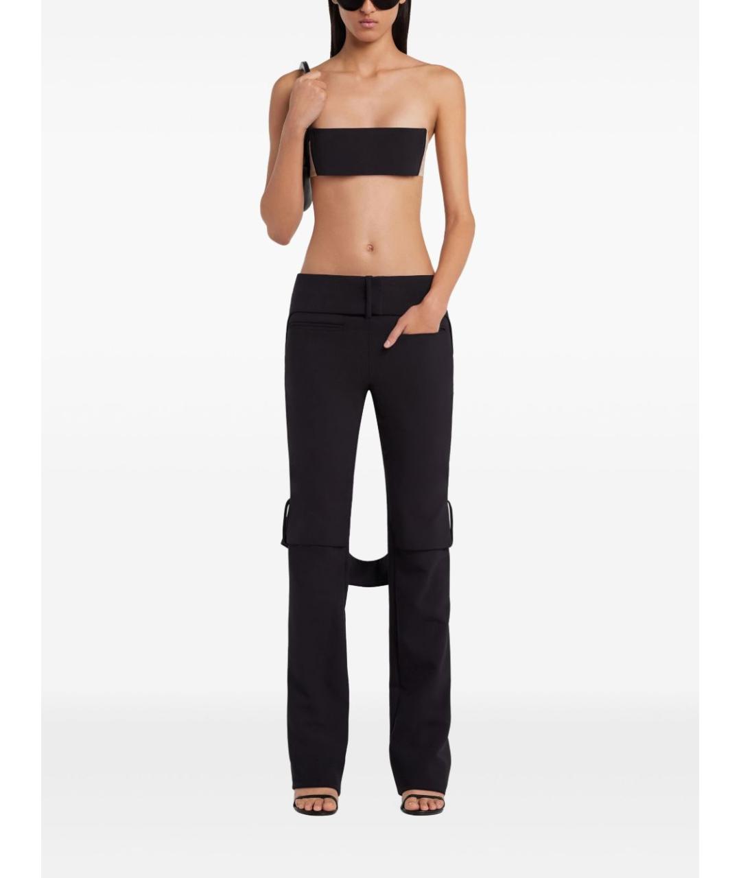 COURREGES Черная вискозная майка, фото 5