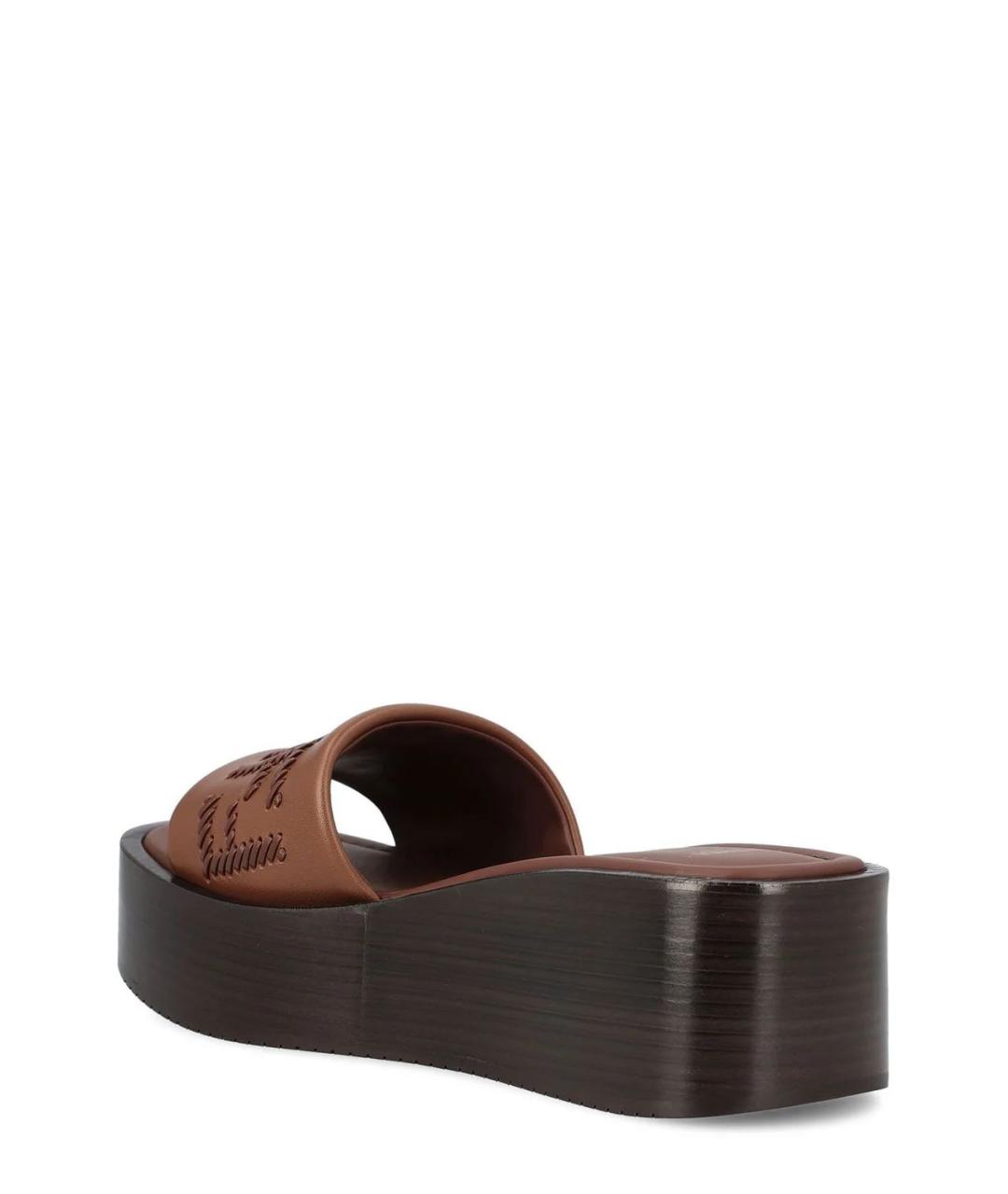 FENDI Коричневые сандалии, фото 3