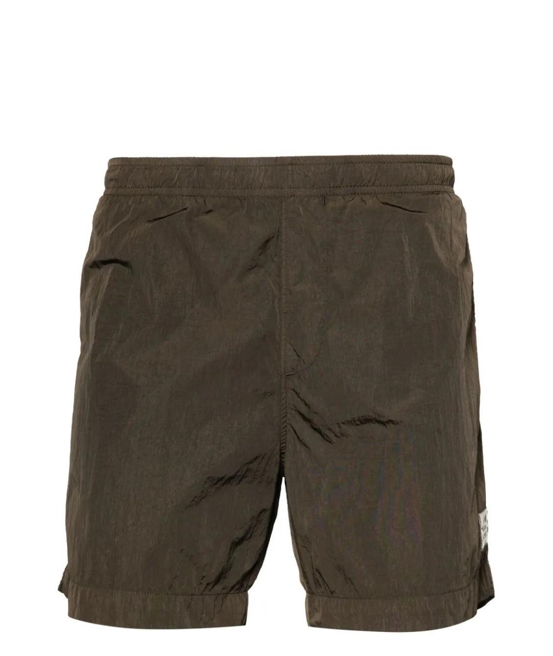 CP COMPANY Хаки полиэстеровые шорты, фото 1